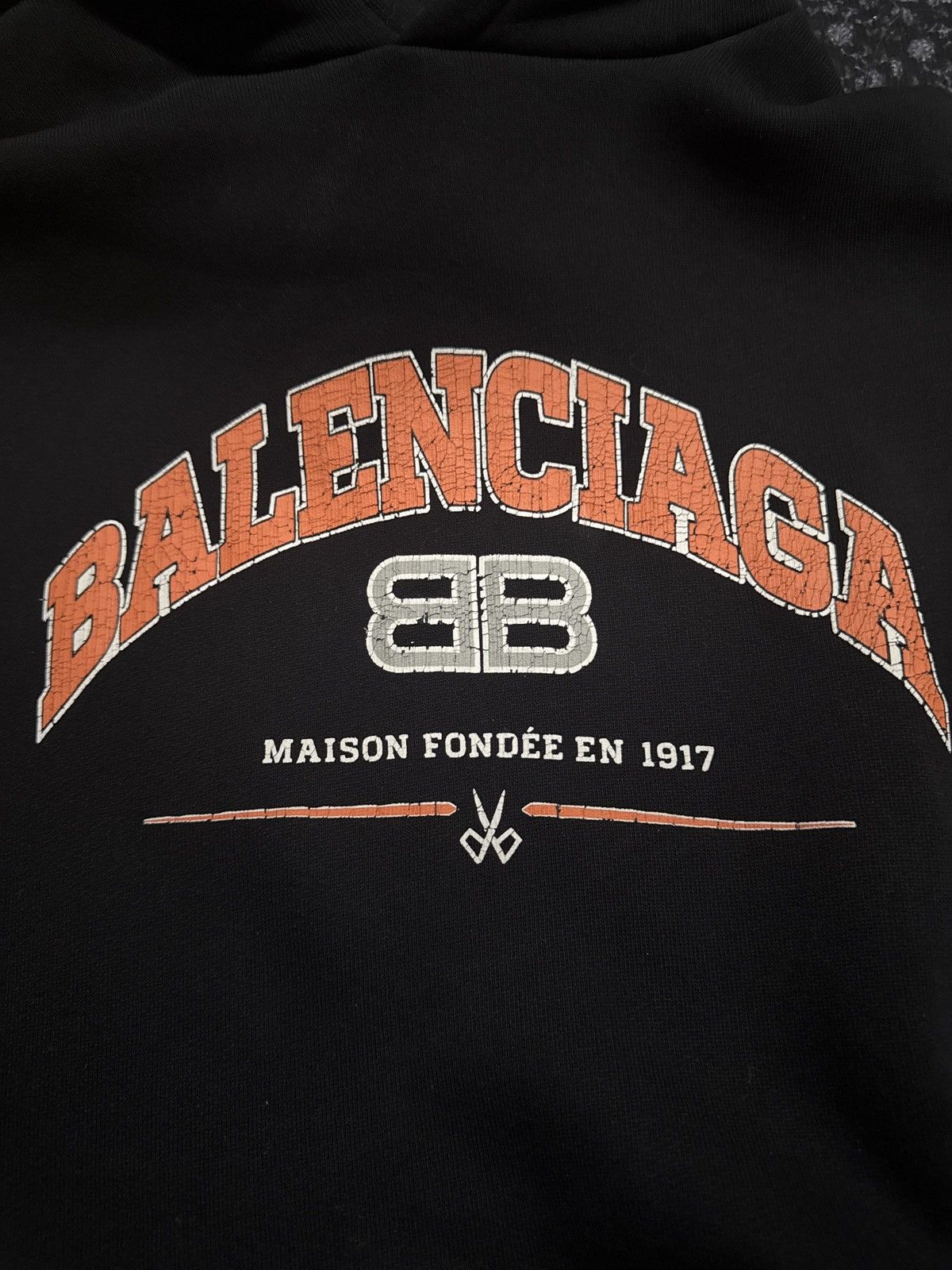 Balenciaga Balenciaga Double B Vintage Maison Fondée Hoodie Size US L / EU 52-54 / 3 - 5 Thumbnail