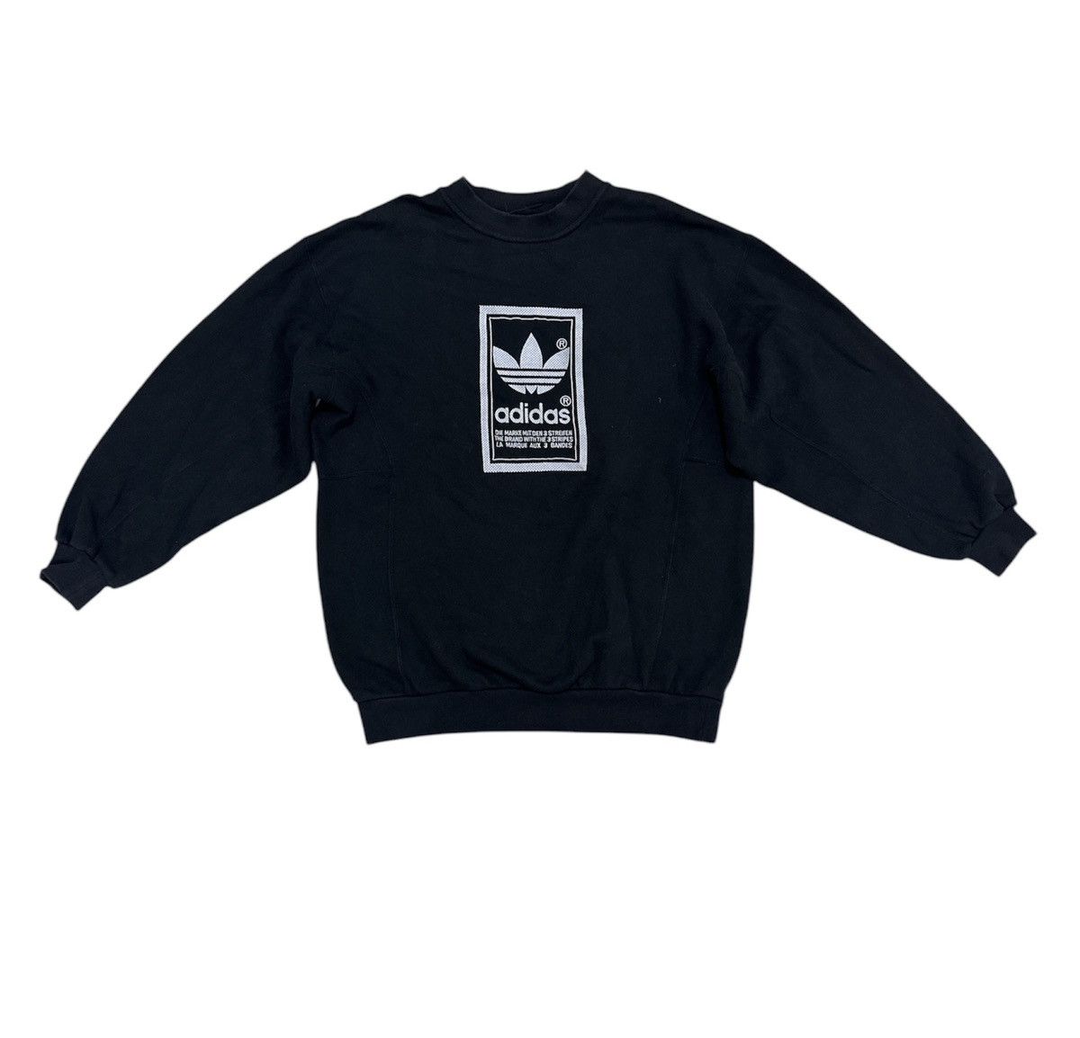 Adidas × Vintage Vintage Adidas Sweatshirt Embroidered Logo Design Size US M / EU 48-50 / 2 - 1 Thumbnail