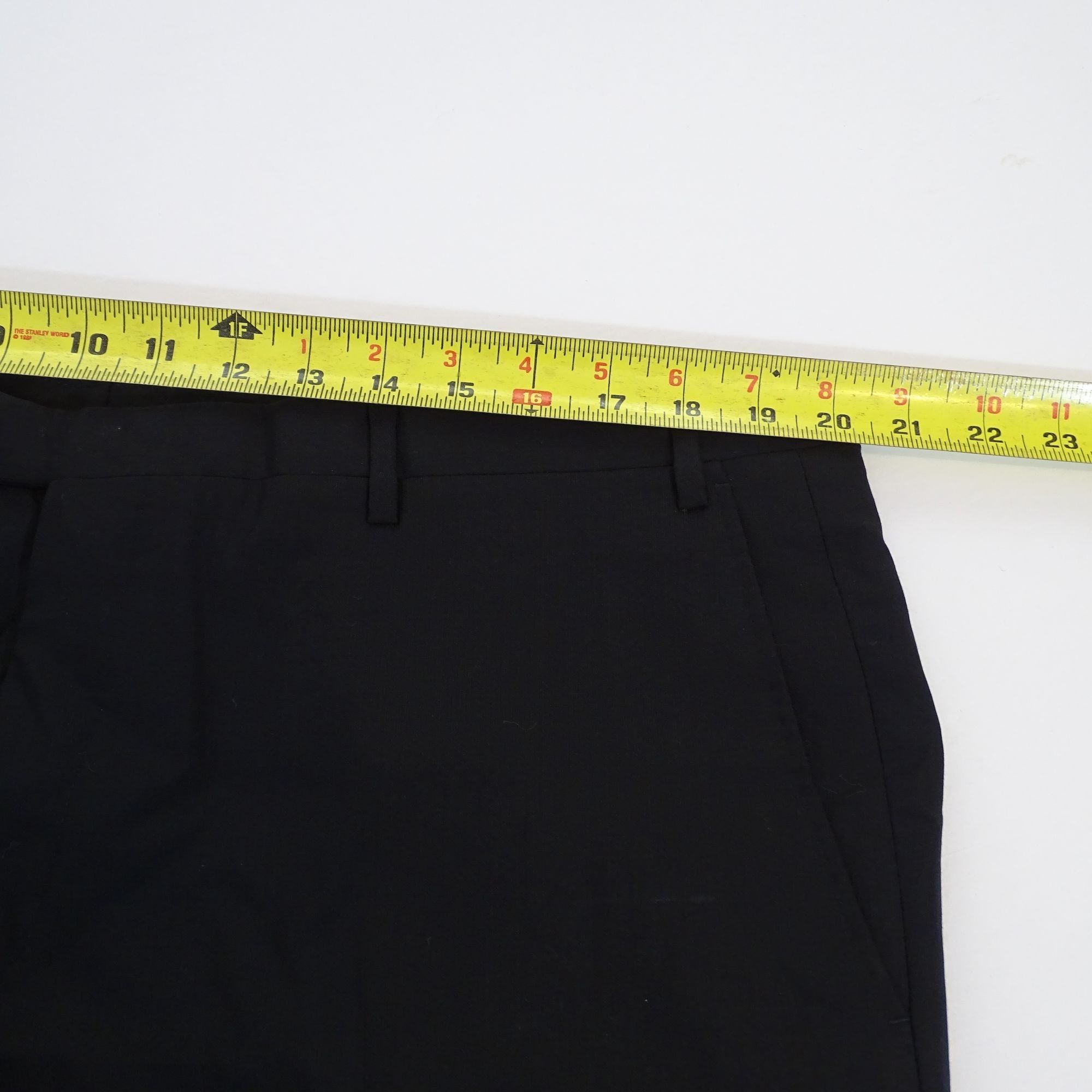 Corneliani Corneliani Mens Dress Pants Black Flat Front Wool Size 40x29 Size US 40 / EU 56 - 12 Thumbnail