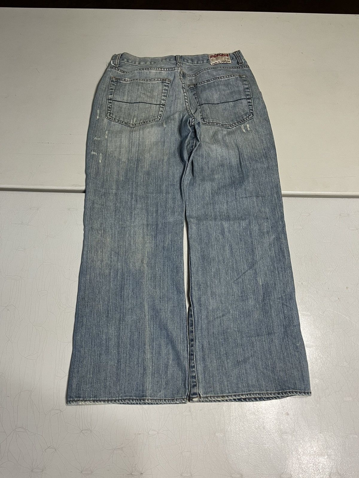 Aeropostale Y2K Aeropostale wide leg grunge style jeans Size US 32 / EU 48 - 2 Thumbnail