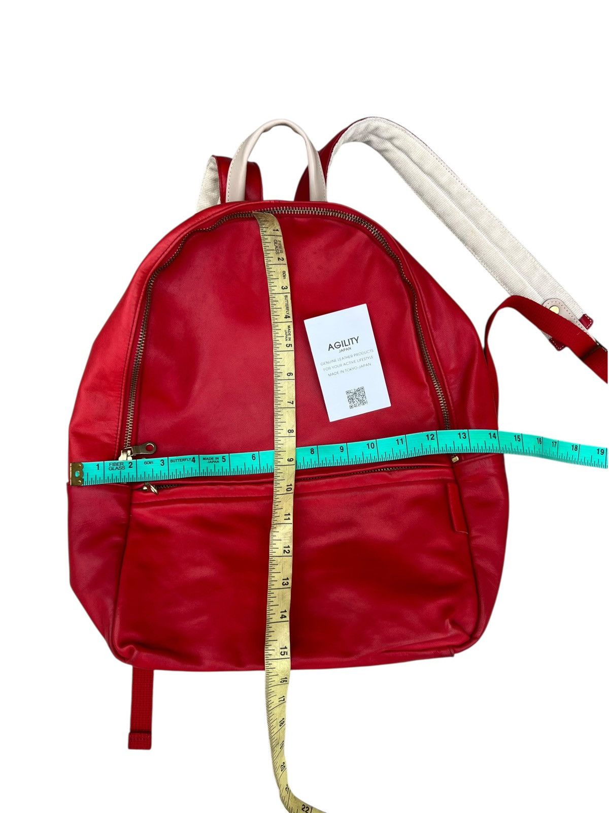 Shellac Agility Japan Patina Red Leather Backpack Bag Size ONE SIZE - 3 Thumbnail