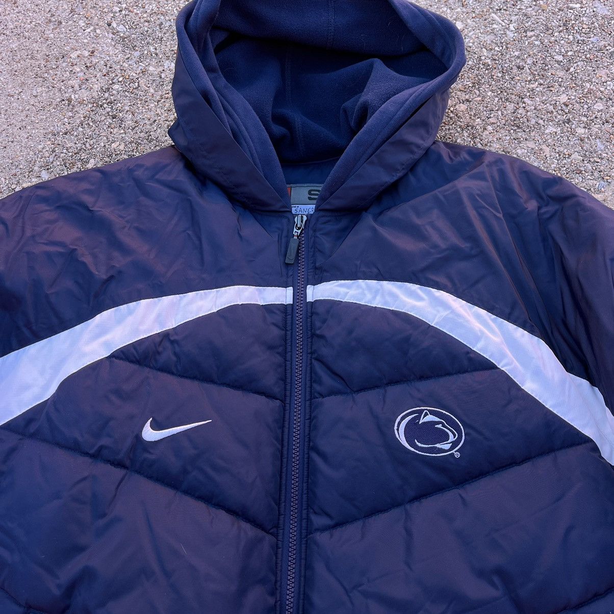 Nike × Vintage 2000s Nike Penn State Puffer Jacket Size US M / EU 48-50 / 2 - 3 Thumbnail