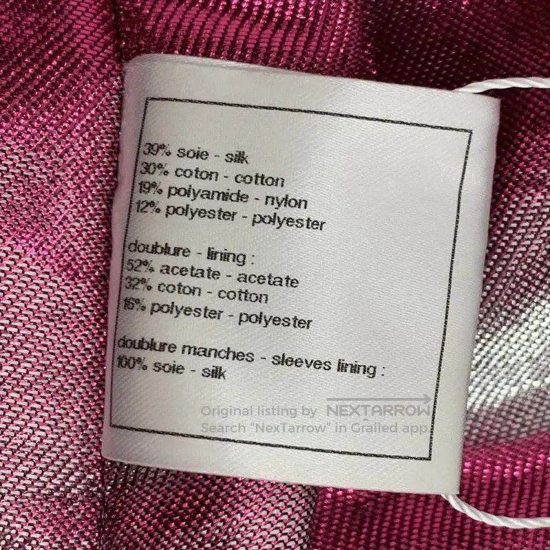 Chanel Chanel Silver Silk Women's Jacket . Size S / US 4 / IT 40 - 7 Thumbnail
