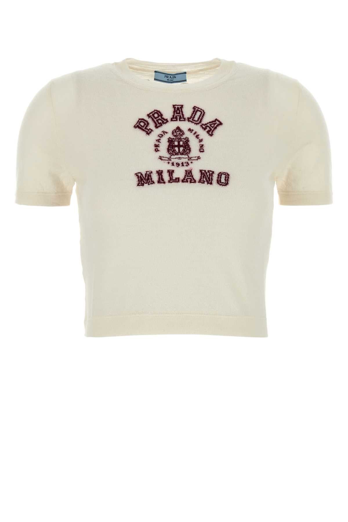Prada Ivory Cashmere Sweater Size XS / US 0-2 / IT 36-38 - 1 Thumbnail