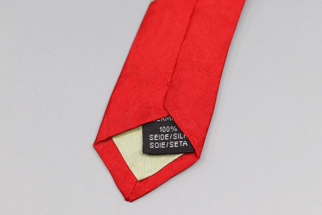 Other Gino Pilati Red Silk Tie with Harlequin Umbrella Print Size ONE SIZE - 4 Thumbnail