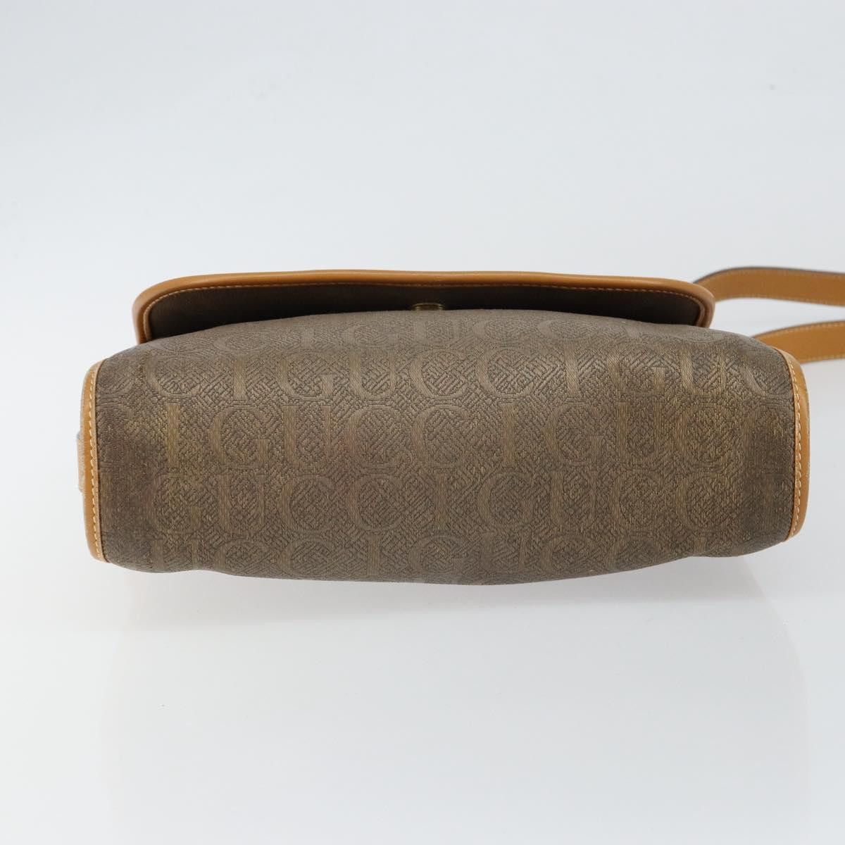 Gucci GUCCI Shoulder Bag Canvas Leather Beige Gold 001 14 001 14 Size ONE SIZE - 9 Thumbnail