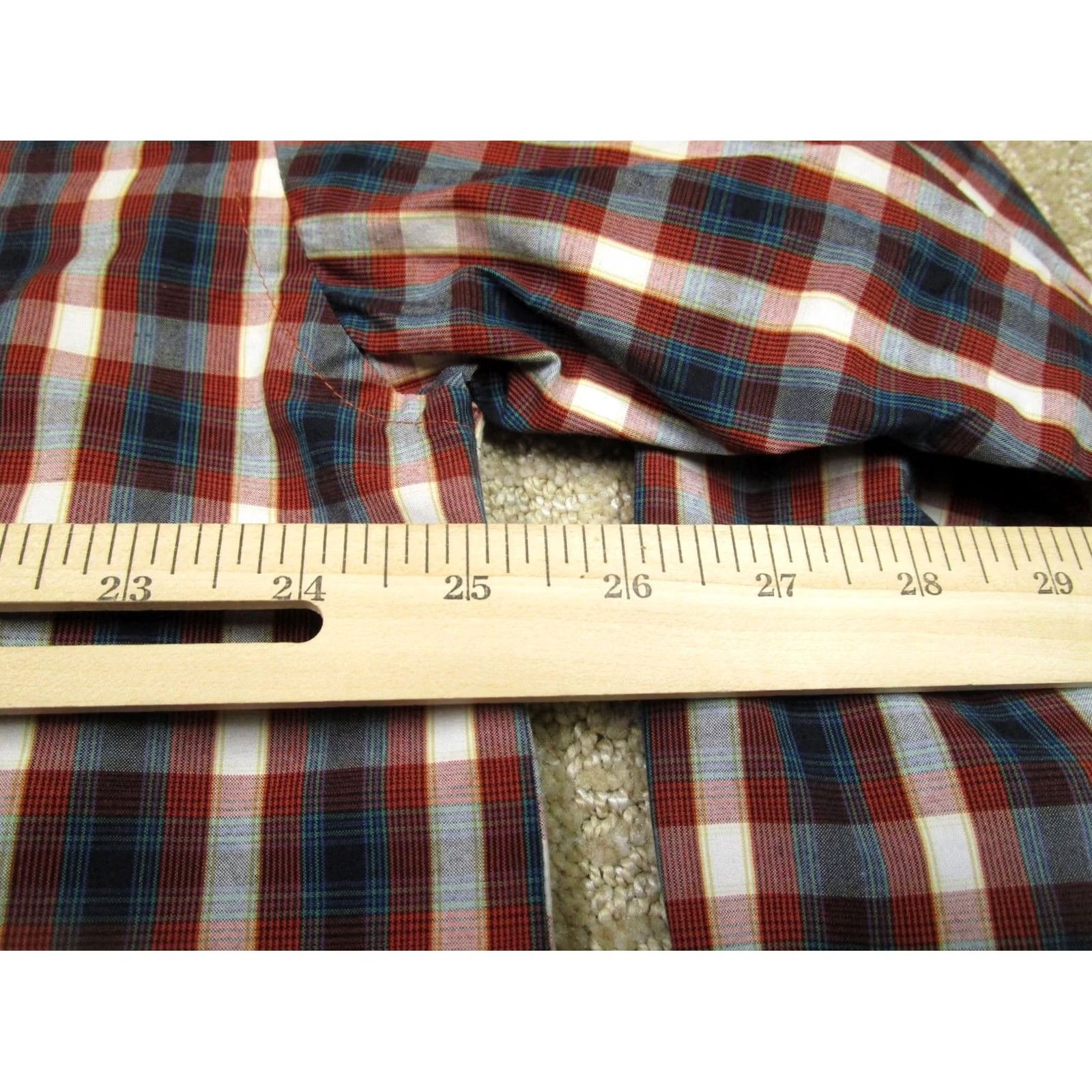 Wrangler Wrangler George Strait Shirt Men XL Red Plaid Pearl Snap Western Long Sleeve Size US XL / EU 56 / 4 - 5 Thumbnail