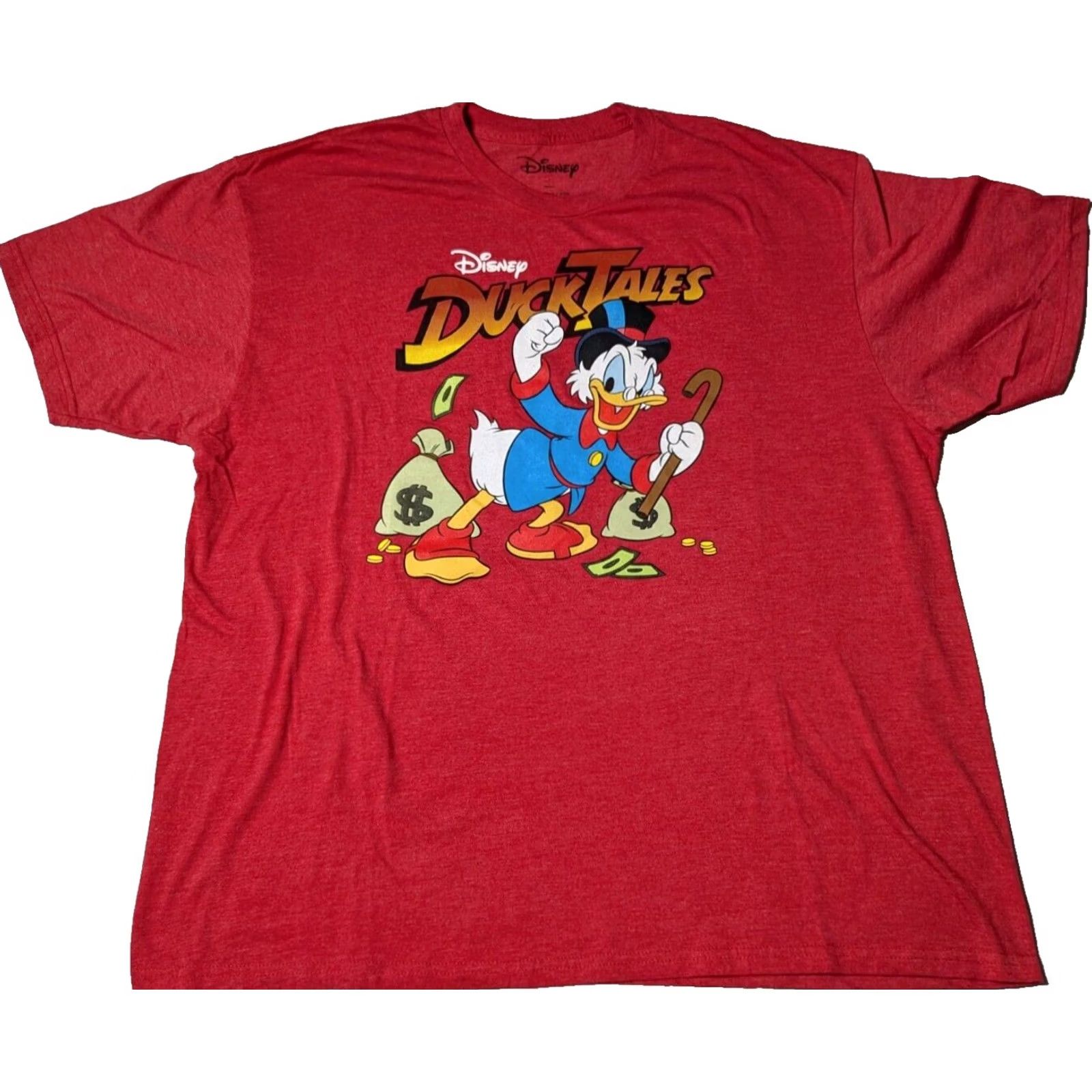 Disney Disney DuckTales Scrooge McDuck Women Size Plus 2X Red Graphic T-Shirt Size XXL / US 16-18 / IT 52-54 - 2 Thumbnail