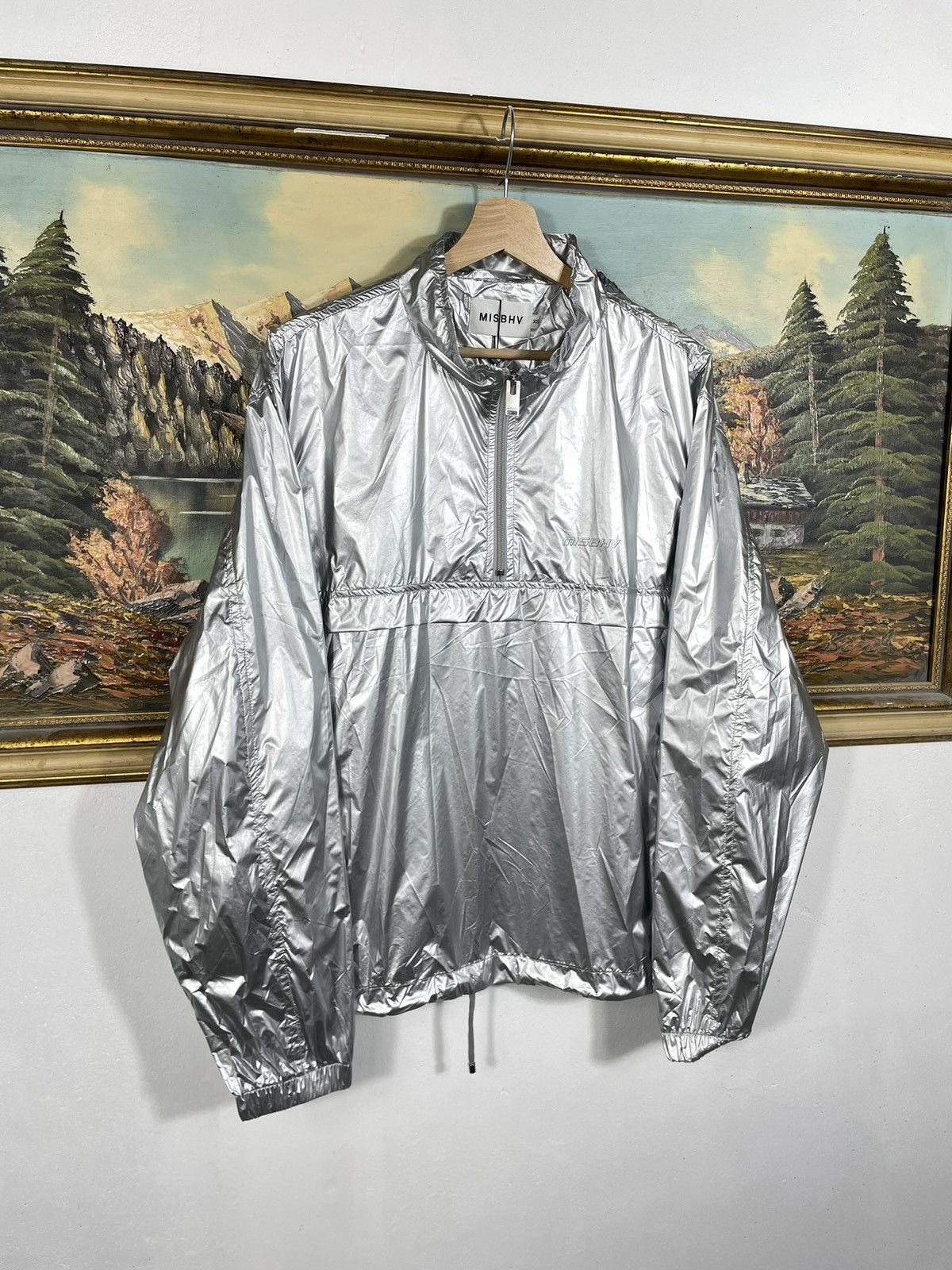 Designer × Misbhv Misbhv silver zip anorak light jacket windbreaker streetwear Size US XS / EU 42 / 0 - 4 Thumbnail