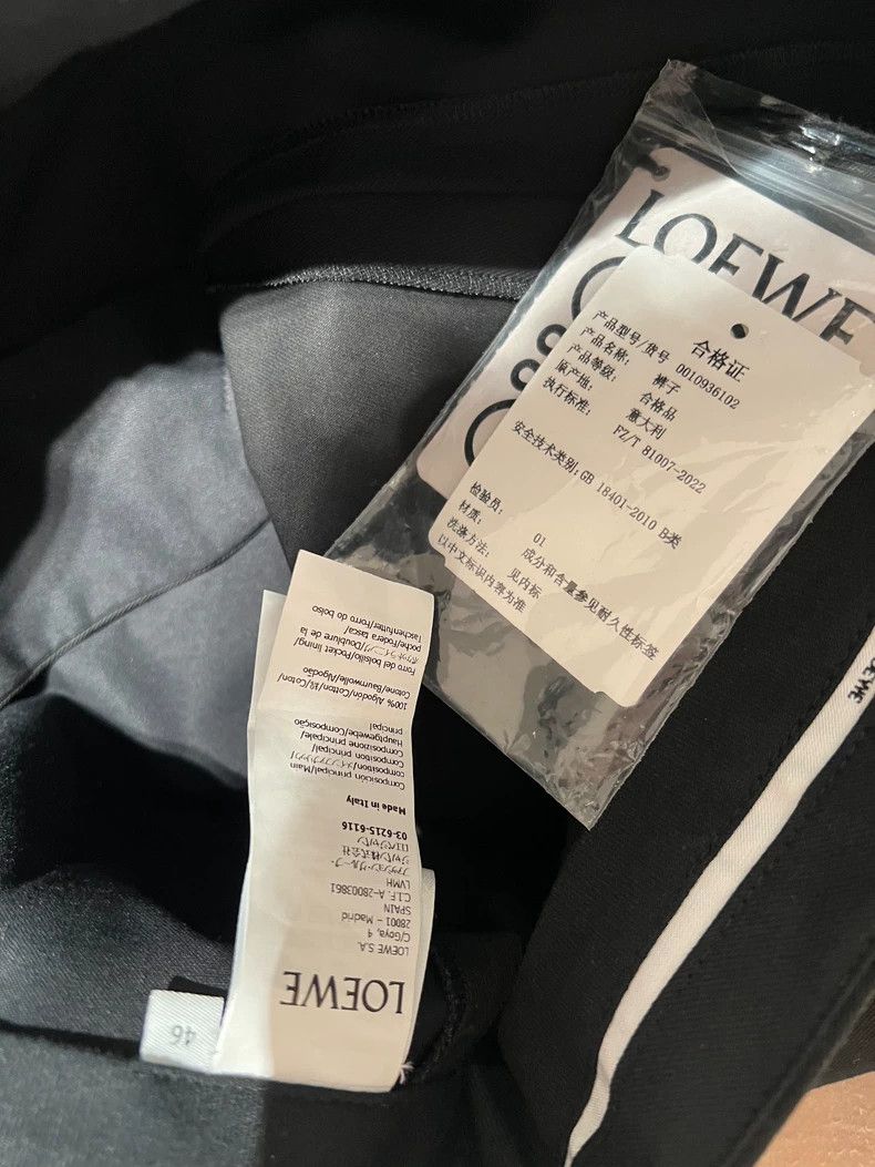 Loewe Loewe Black trousers Size 30" / US 8 / IT 44 - 3 Thumbnail