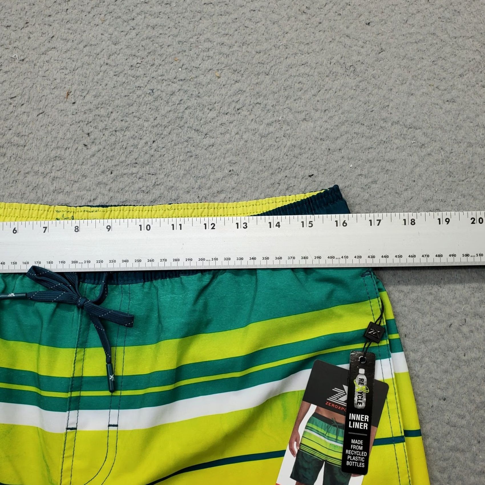 ZeroXposur ZeroXposur Swim Shorts Mens Medium Multi Striped Lined Drawstring Size US 31 - 3 Thumbnail