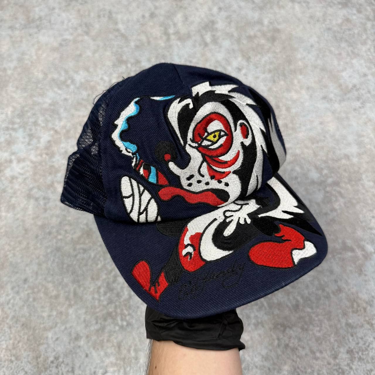 Ed Hardy Ed Hardy Bulldog Smoking Vintage Cap Size ONE SIZE - 1 Thumbnail