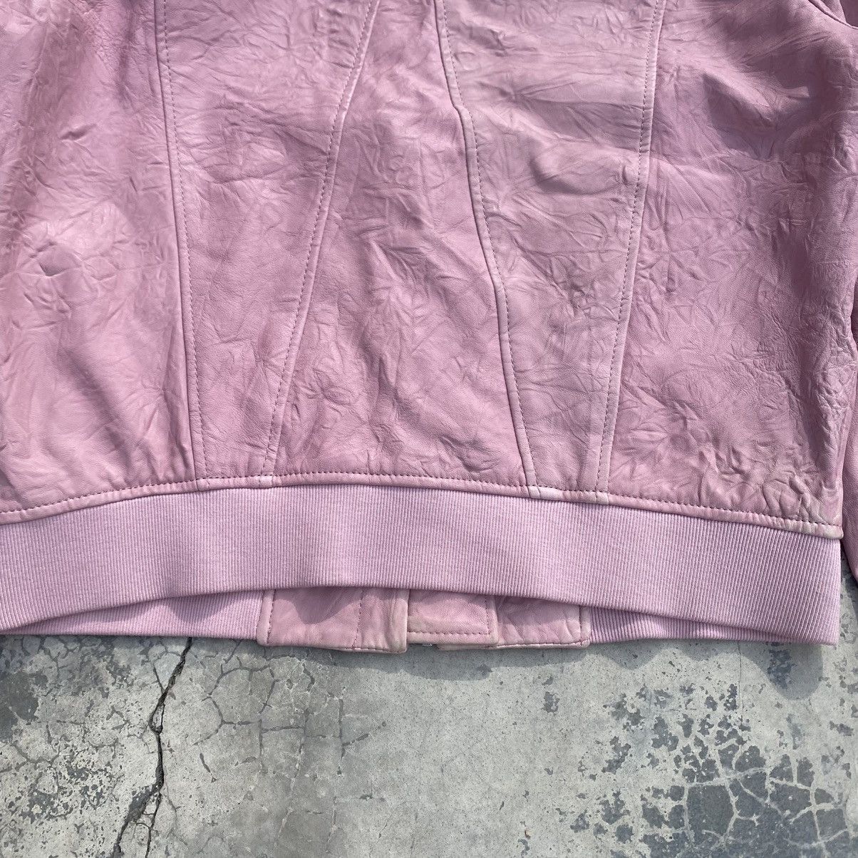 Helmut Lang HELMUT LANG Faded Pink Leather Jacket Size S / US 4 / IT 40 - 6 Thumbnail