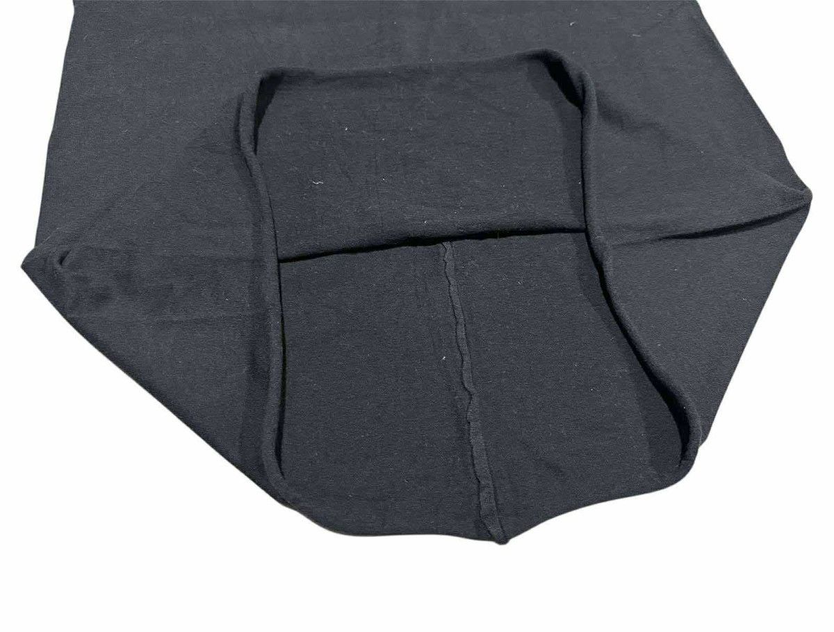 If Six Was Nine 🔥Y2K Black Asymmetric Stitch Raw Edge Shirt Rick Owens Style Size US S / EU 44-46 / 1 - 6 Thumbnail
