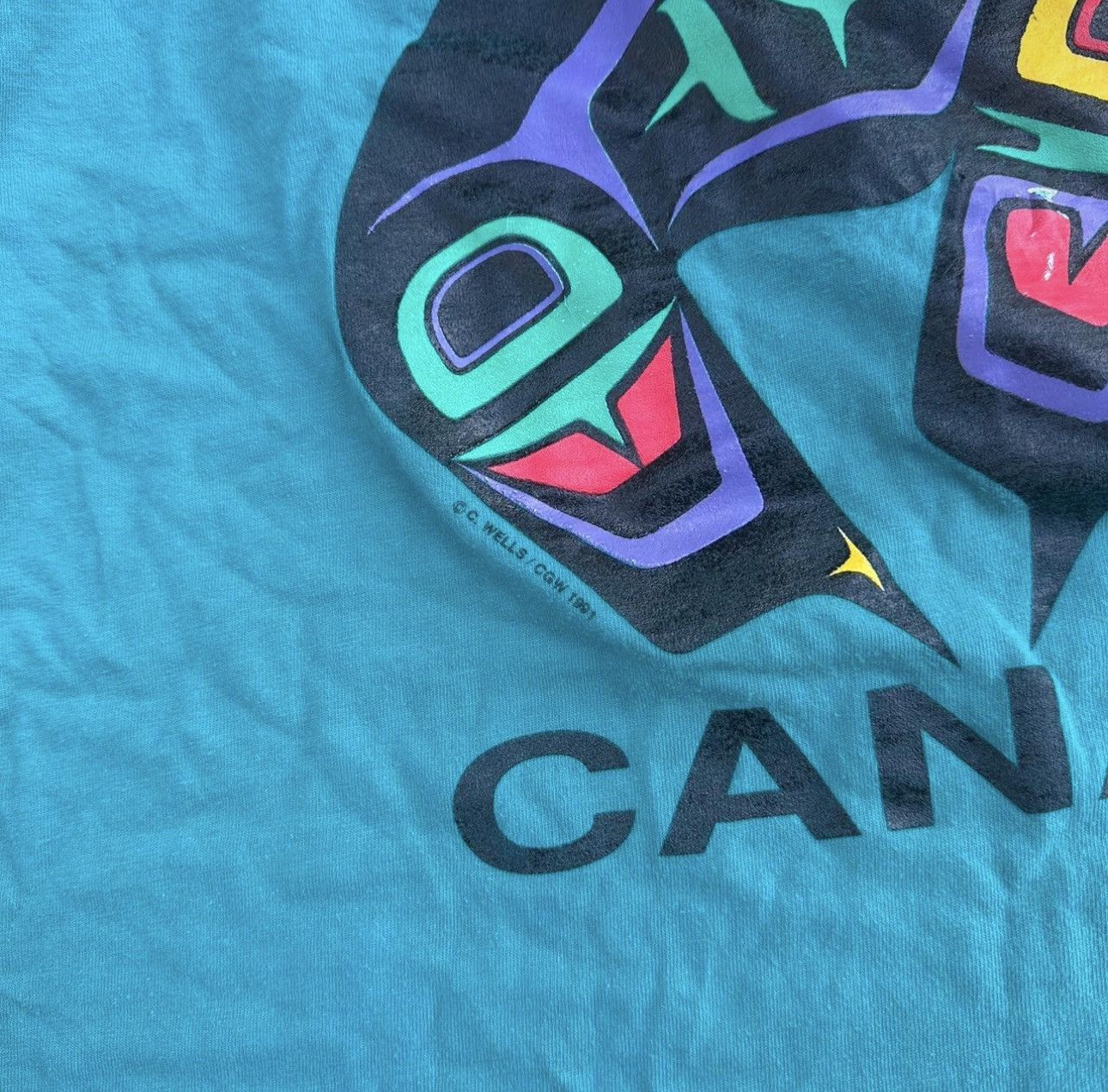 Vintage Vintage 80s 90s canada tee single stitch Size US XL / EU 56 / 4 - 2 Thumbnail