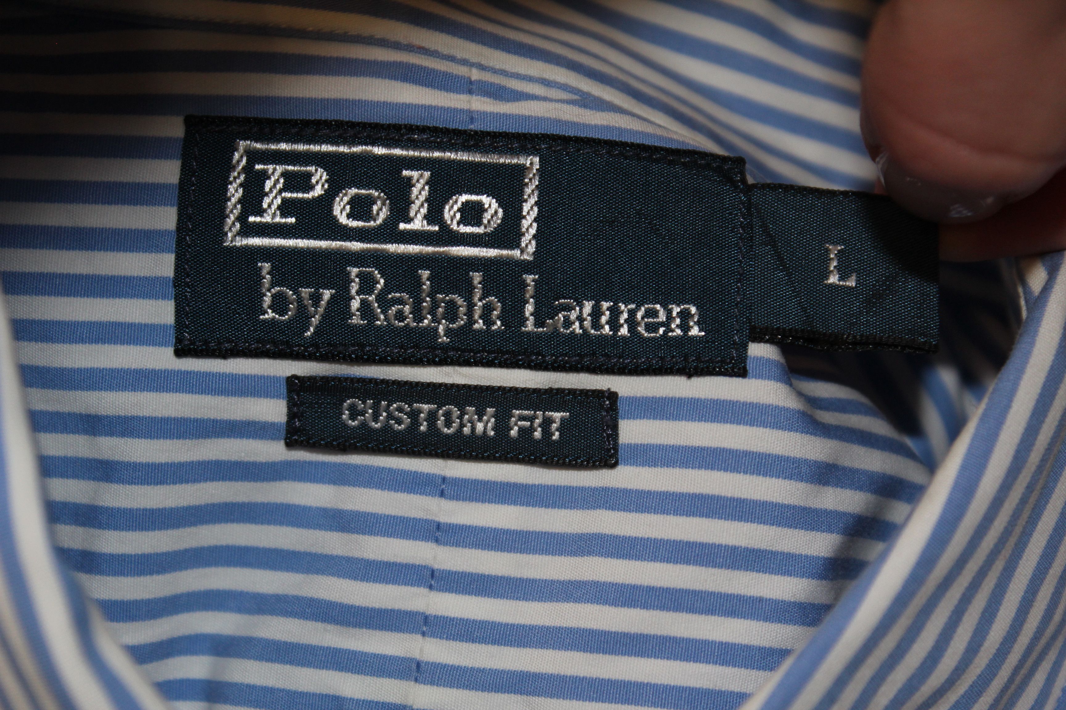 Polo Ralph Lauren RALPH LAUREN Long Sleeve Purple Striped Shirt Size US L / EU 52-54 / 3 - 8 Thumbnail