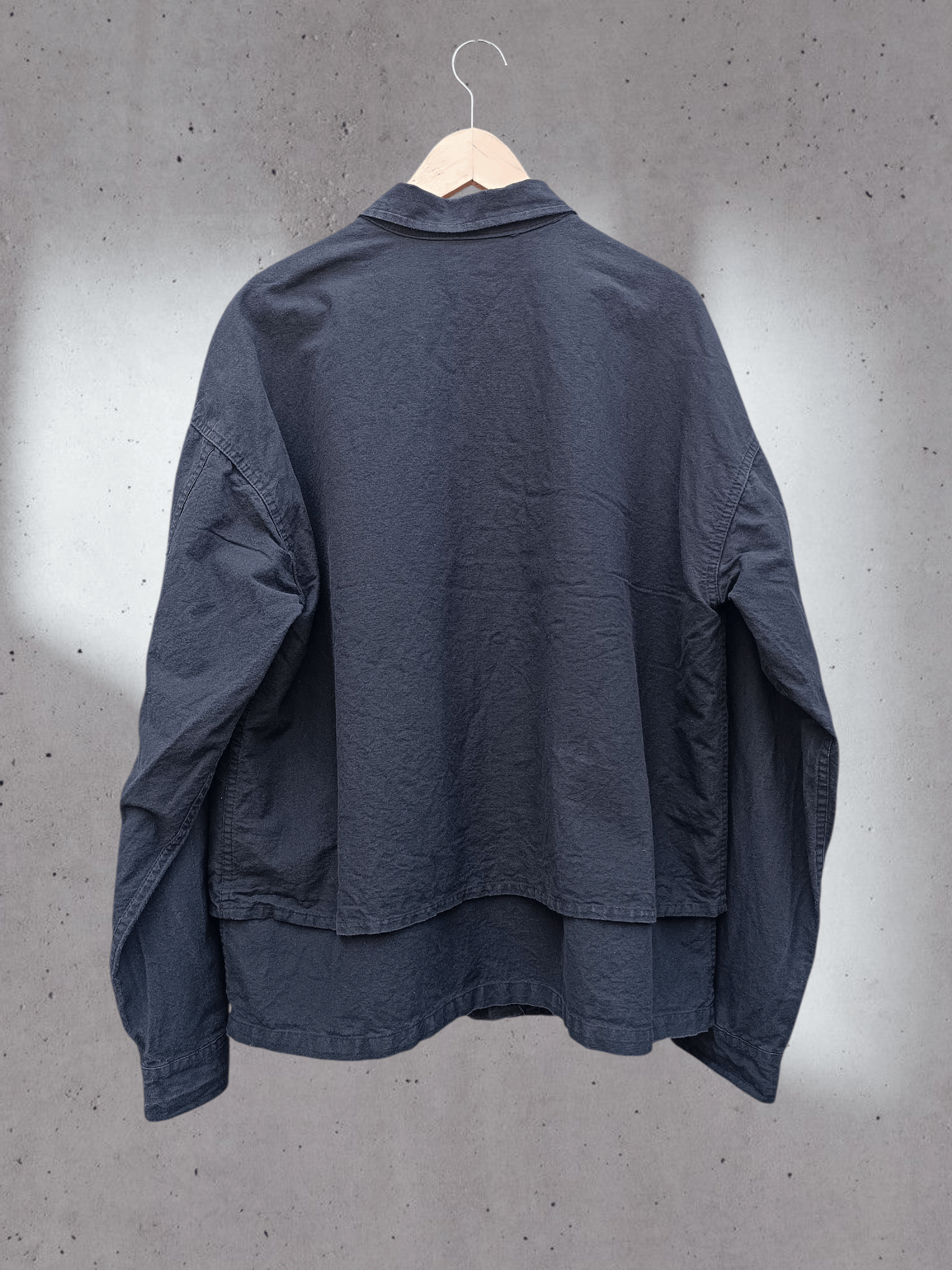 Japanese Brand Fade Black Double Layer BDU Chore Jacket Issey Yohji Style Size US L / EU 52-54 / 3 - 3 Thumbnail
