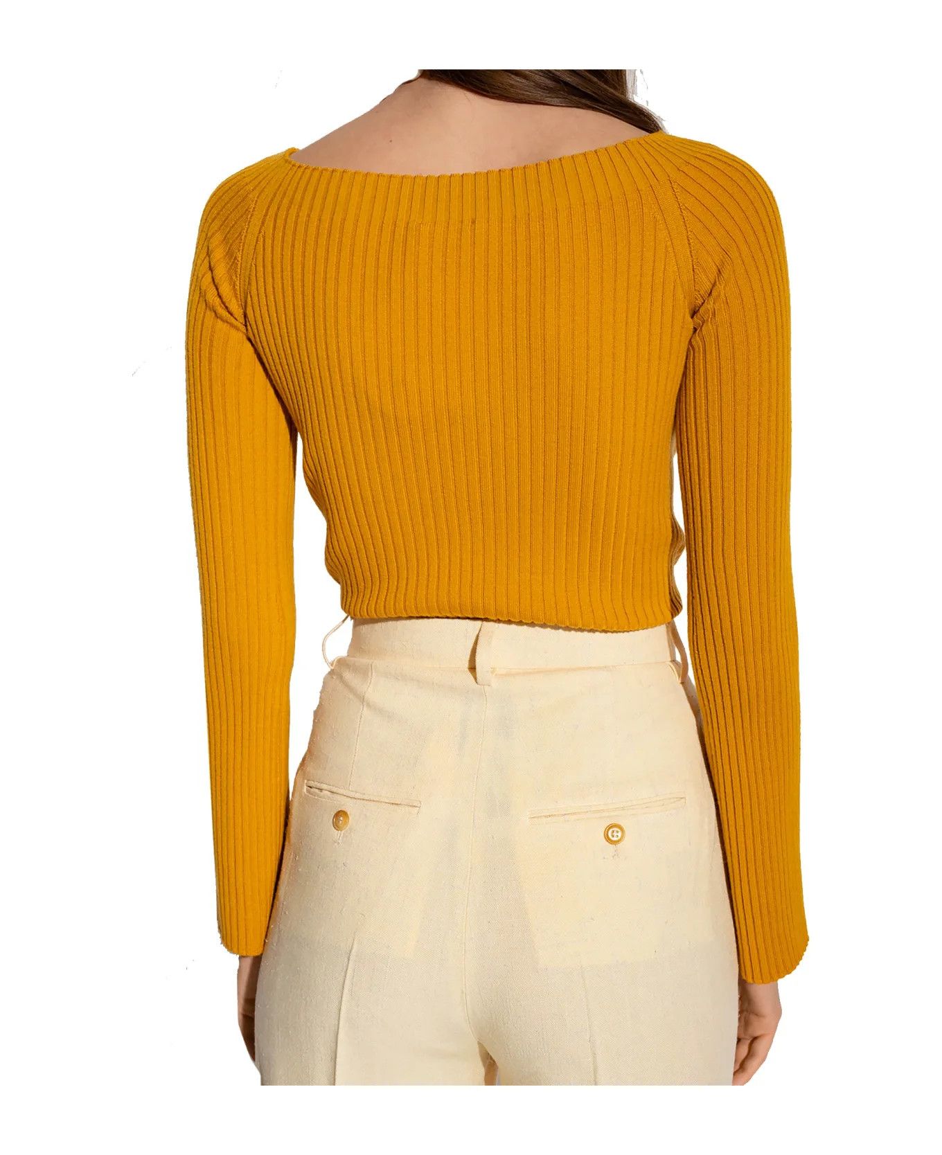 Chloe o1y0825 Sweater in Mustard Size L / US 10 / IT 46 - 4 Thumbnail