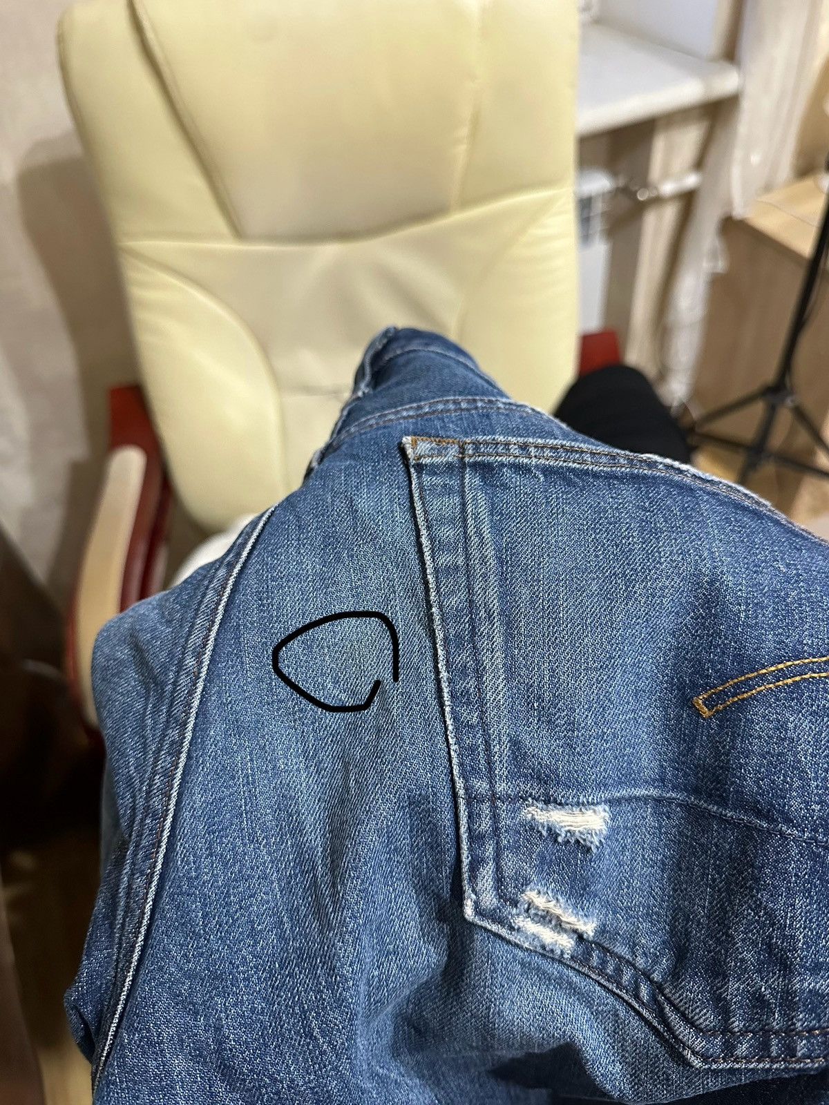 G-Star 🔥 G-Star Raw Ripped Jeans Distressed Denim Pants Vintage Size US 32 / EU 48 - 6 Thumbnail