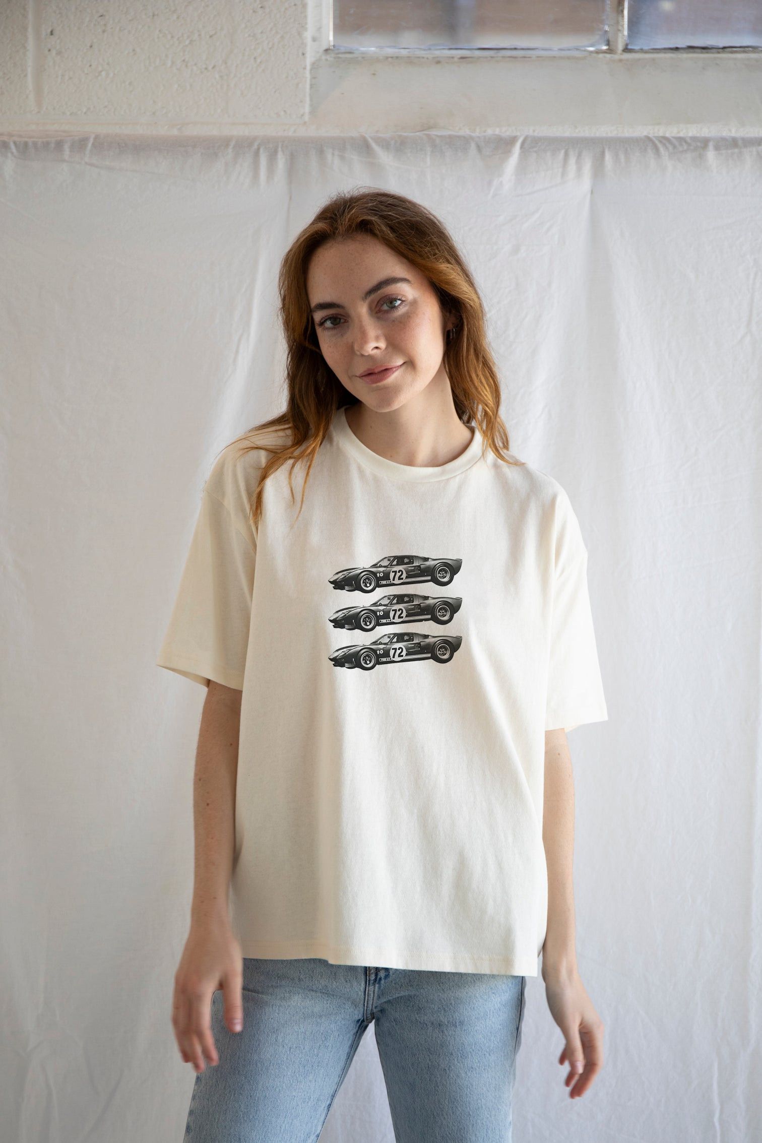 Designer × Vintage Race Car Tee – Speed Meets Style in Retro Motorsport Flair Size L / US 10 / IT 46 - 2 Thumbnail