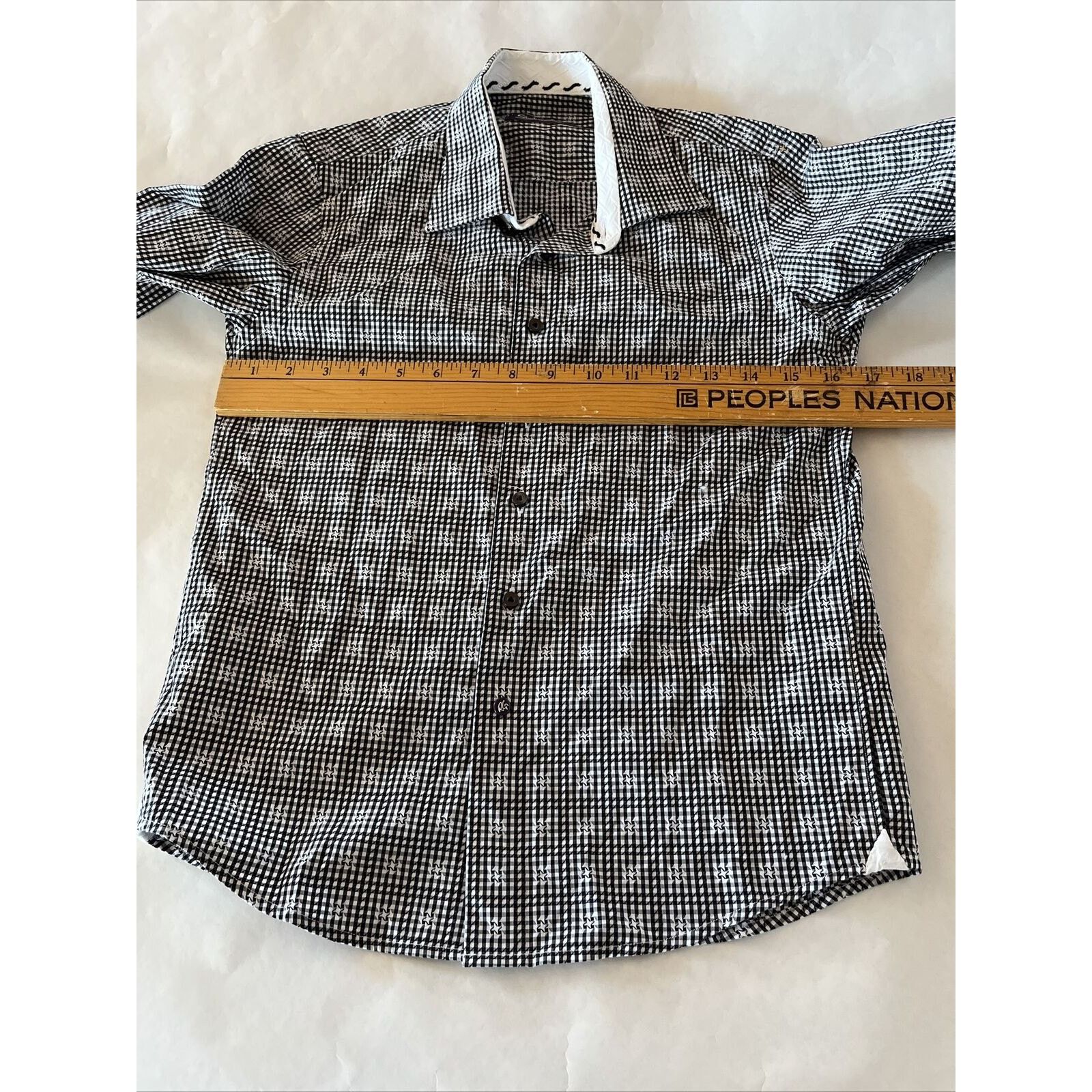 Robert Graham Robert Graham Boys Small 8 Kids Blue Plaid Button Down Shirt Size US S / EU 44-46 / 1 - 5 Thumbnail