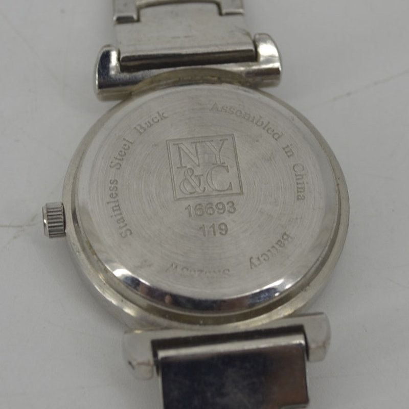 Other NY&C Stainless Steel Womens Analog Rhinestone Watch Silver Size ONE SIZE - 3 Thumbnail