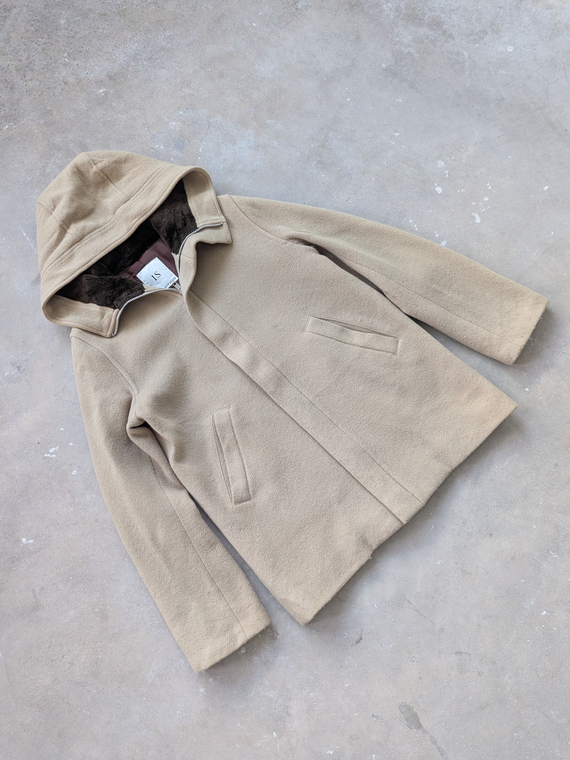 Issey Miyake × Sunao Kuwahara Vintage Sunao Kuwahara by Issey Miyake Wool Hoodie Jacket Size M / US 6-8 / IT 42-44 - 3 Thumbnail
