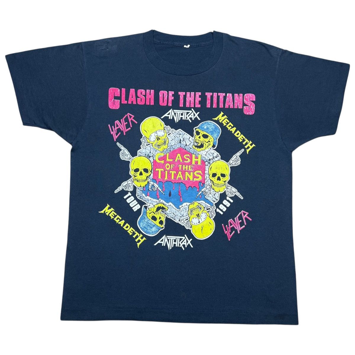 Band Tees Vintage 1991 Clash Of The Titans Tour Alice In Chains Tee Size US L / EU 52-54 / 3 - 1 Thumbnail