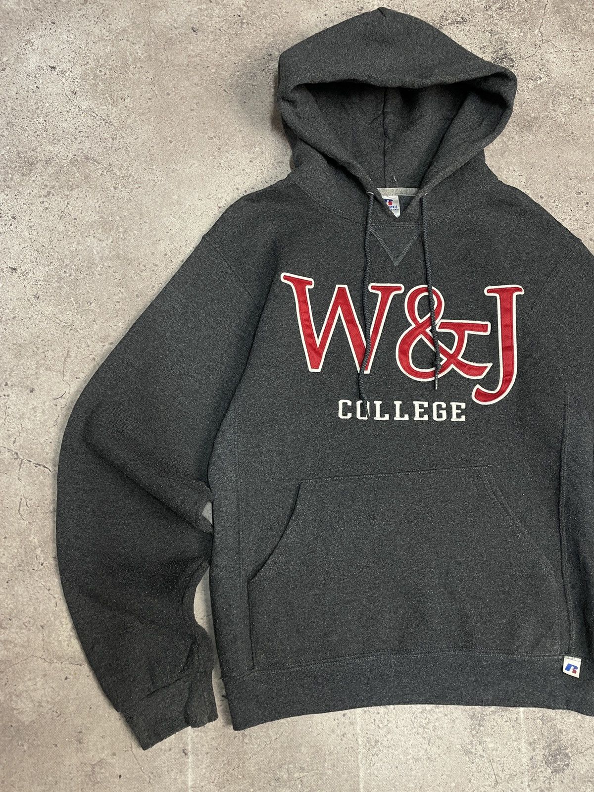 Russell Athletic Vintage 00s W&J College Russel Atlantic Boxy Fit Hoodie Size US M / EU 48-50 / 2 - 2 Thumbnail