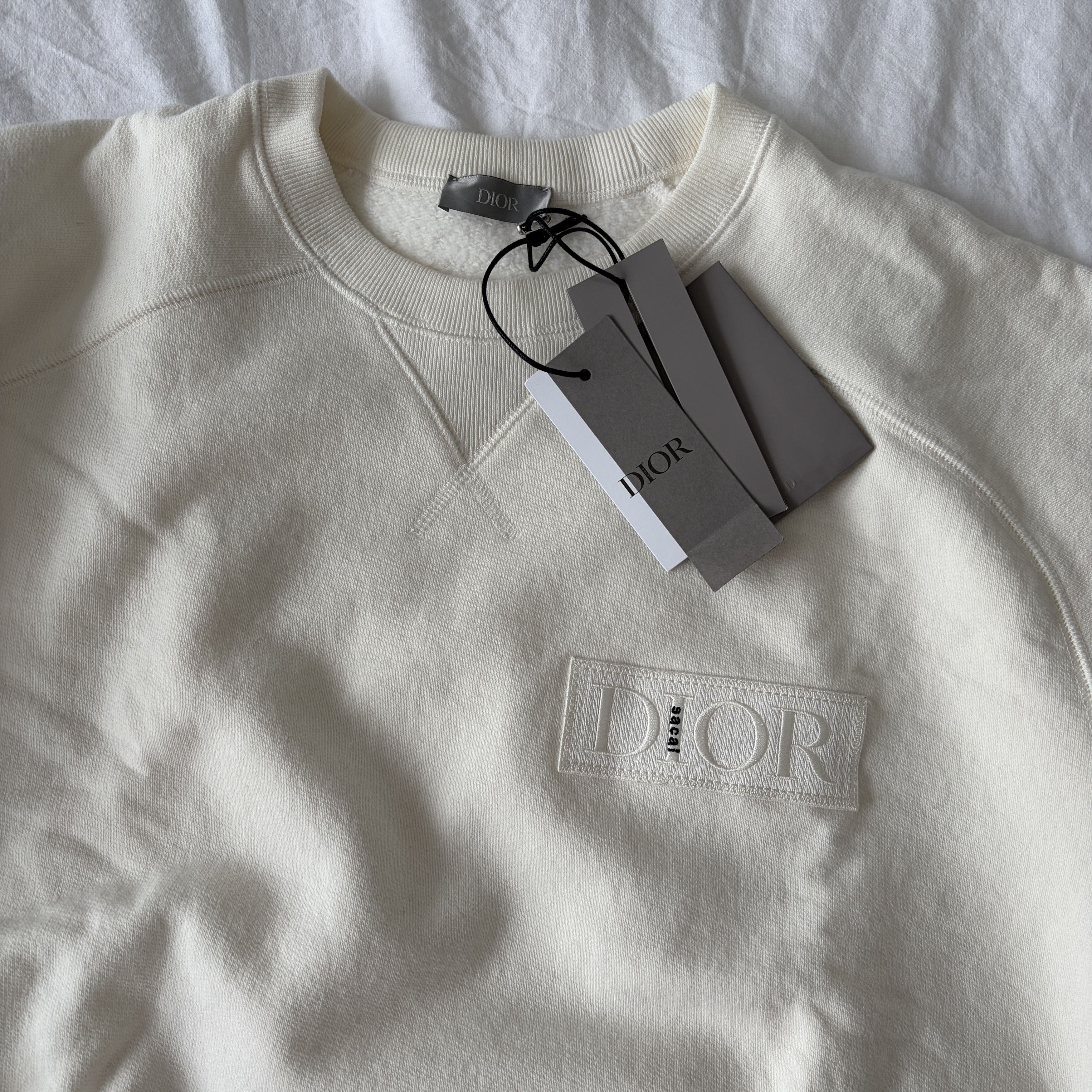 Christian Dior Monsieur CHRISTIAN DIOR x SACAI Men’s Ivory Cream Pullover L Limited Size US L / EU 52-54 / 3 - 2 Thumbnail