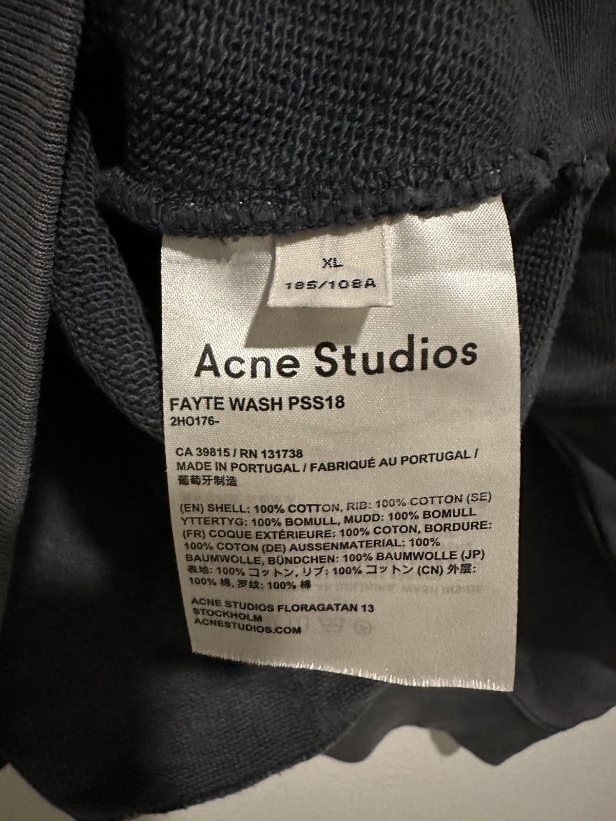 Acne Studios Acne Studios Fayte Wash SS18 Crewneck Sweatshirt Size XL Size US XL / EU 56 / 4 - 4 Thumbnail
