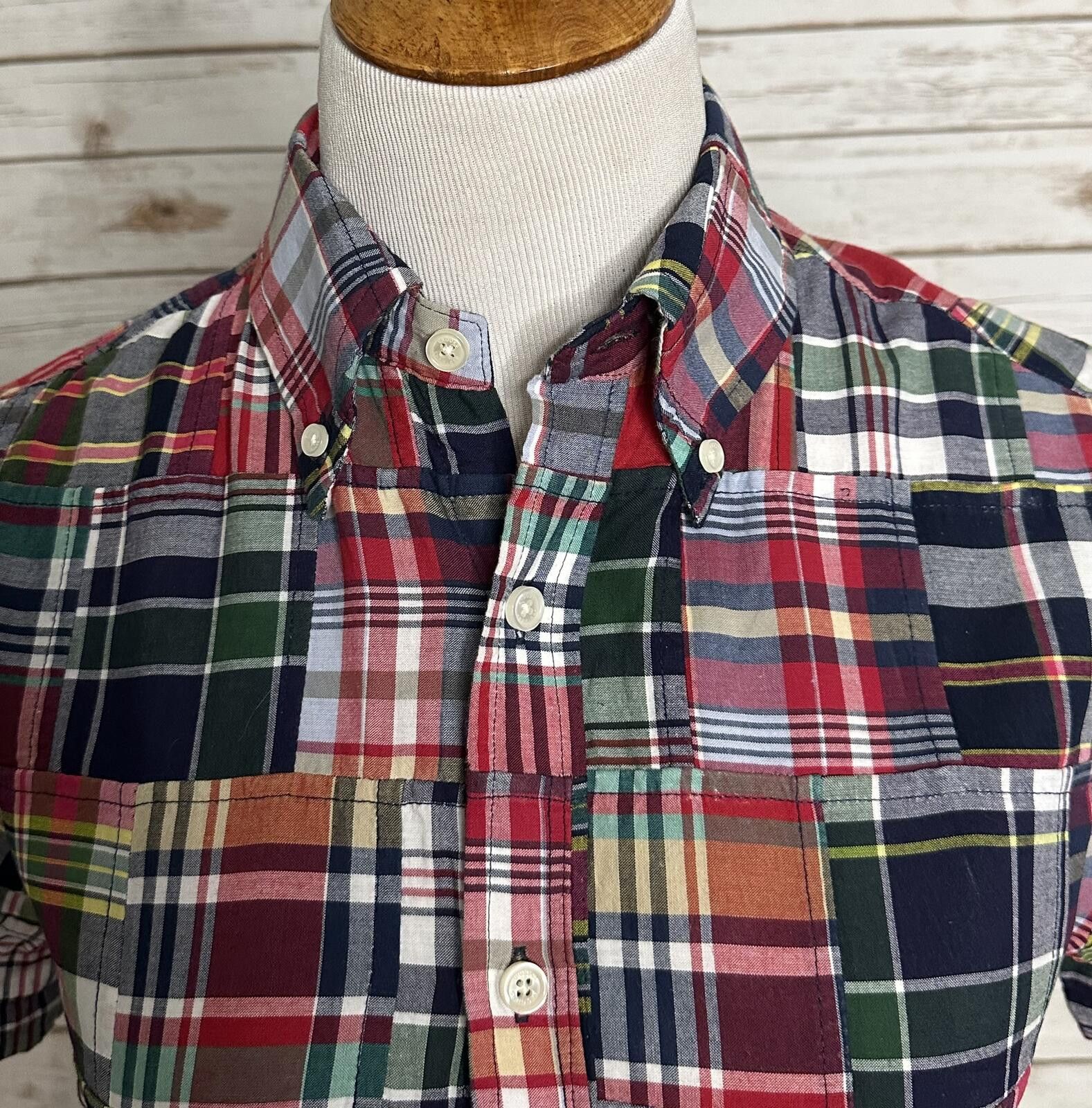 Brooks Brothers Brooks Brothers 1818 Regent Men's shirt madras patchwork Size US XS / EU 42 / 0 - 2 Thumbnail
