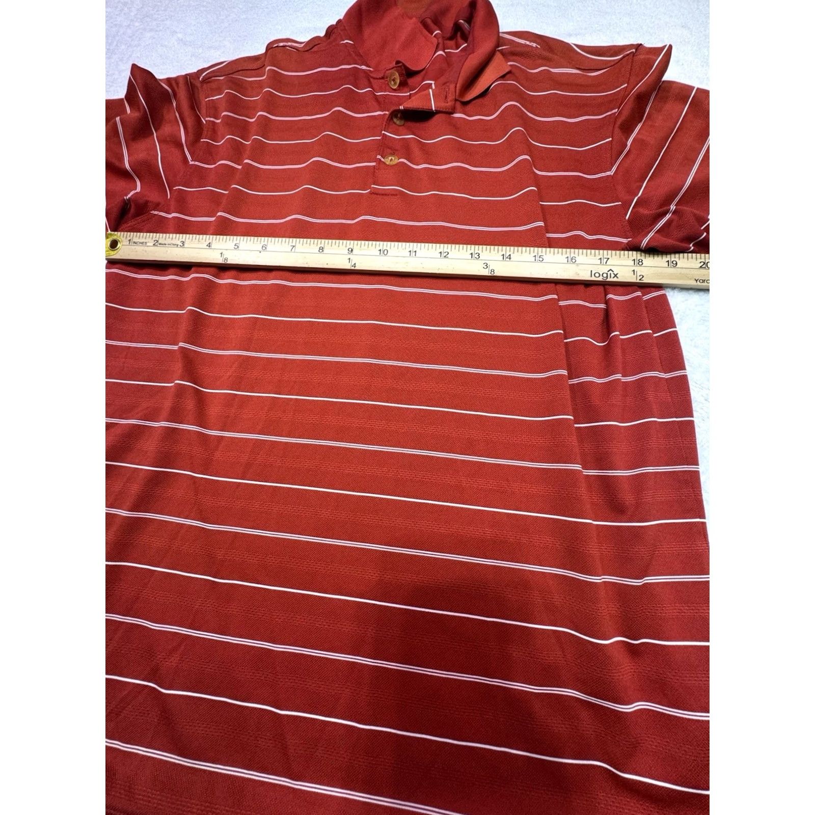 Nike Nike Golf Polo Shirt Mens Size Medium Performance Dri-Fit Polyester Red Stripe Size US M / EU 48-50 / 2 - 5 Thumbnail