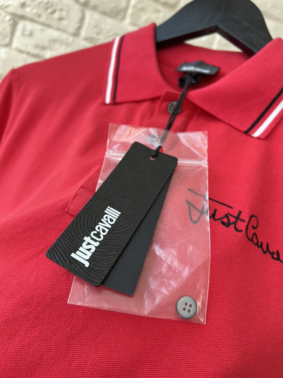 Just Cavalli Just Cavalli Red Logo Polo Shirt M Size US M / EU 48-50 / 2 - 8 Thumbnail
