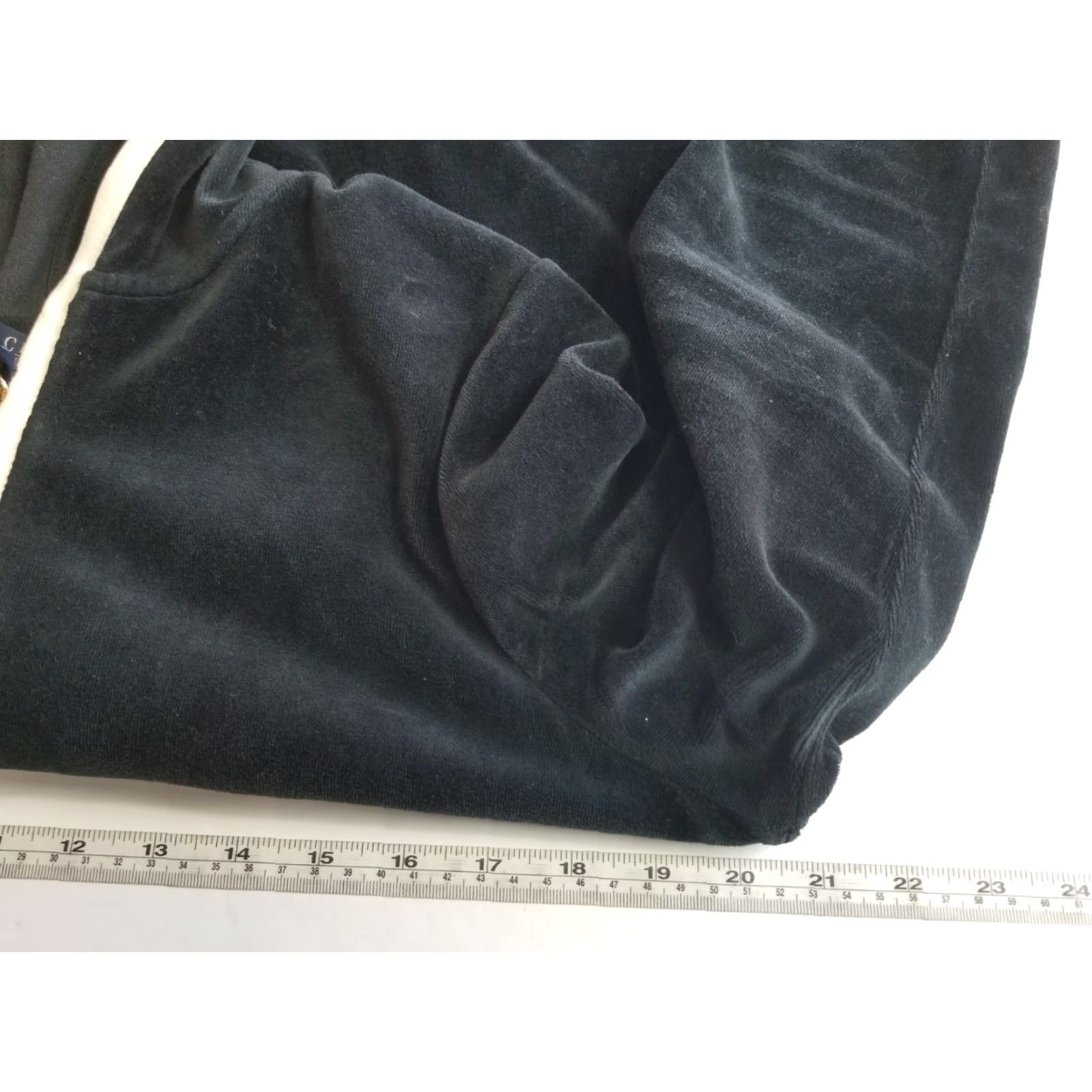 Polo Ralph Lauren VINTAGE Ralph Lauren Polo Hoodie Sweatshirt Velvet Women Medium Gray Logo Pockets Full-Zip Sweatshirt Velveteen Accents 100% Cotton Polo Size M / US 6-8 / IT 42-44 - 4 Thumbnail