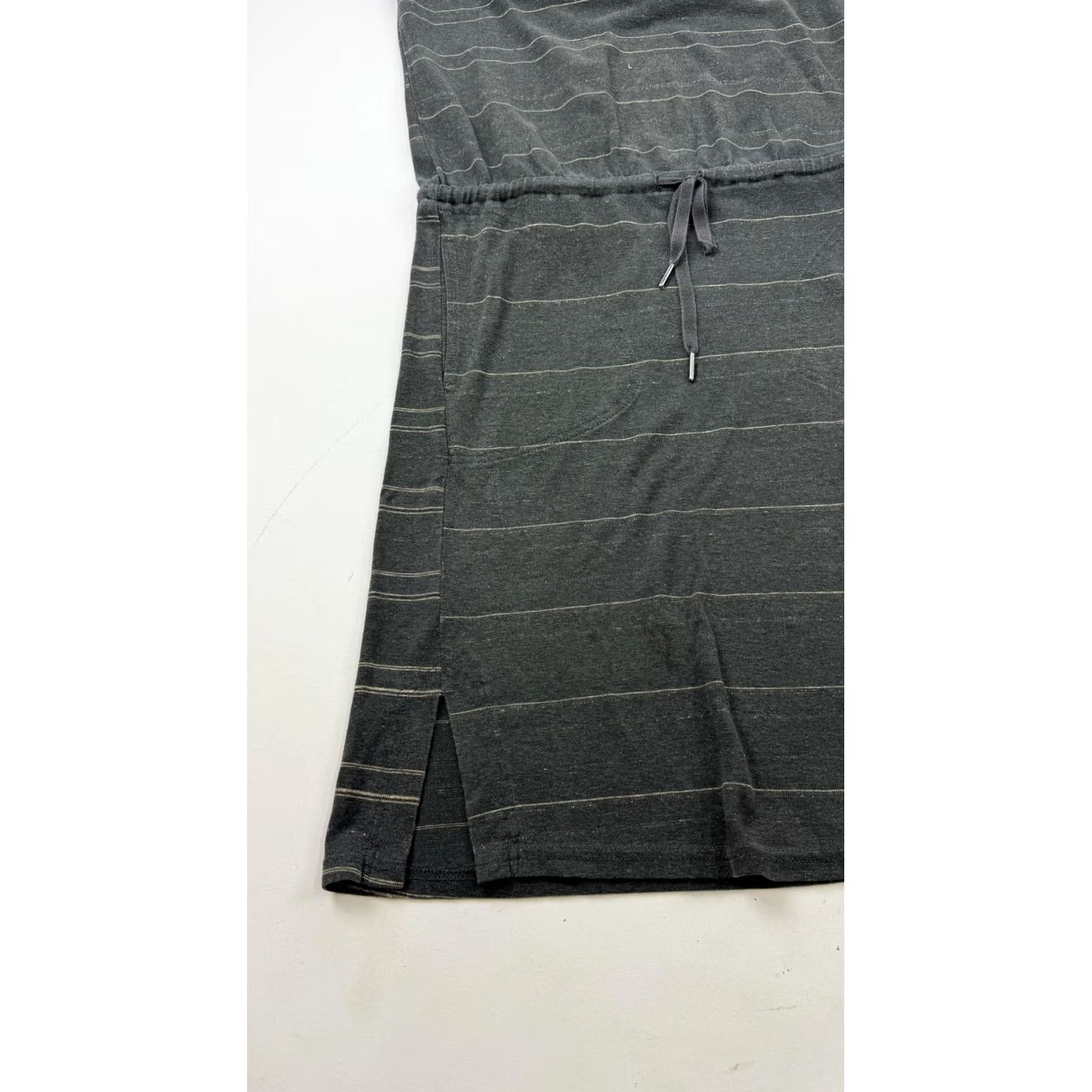 Prana prAna Dress Womens S Gray Striped Sleeveless Scoop Neck Midi Pockets Casual Size S / US 4 / IT 40 - 2 Thumbnail