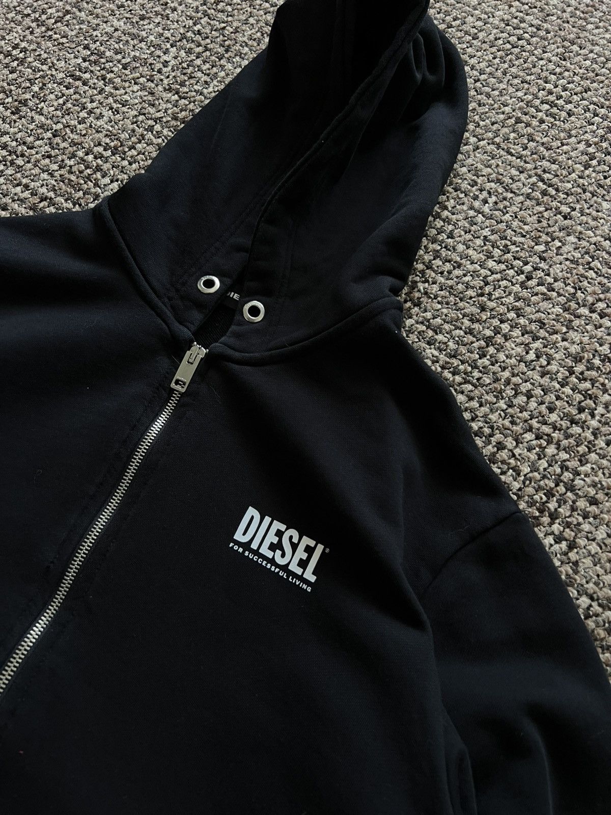 Diesel Diesel Zip Up Hoodie Avant Garde Y2K LOgO Size US M / EU 48-50 / 2 - 7 Thumbnail