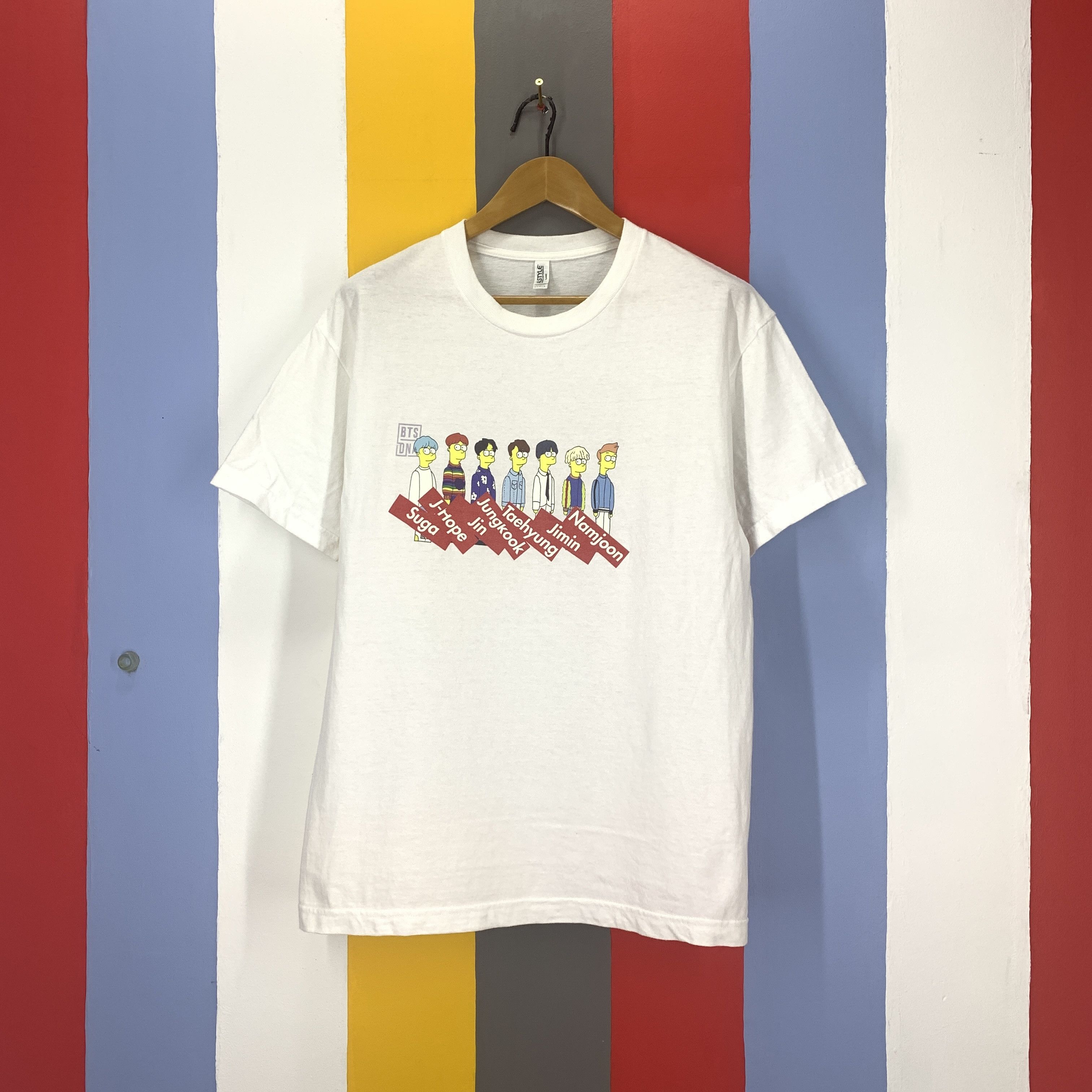 Alstyle BTS Korean Band Crew Neck T Shirt #1827/08 Size US L / EU 52-54 / 3 - 1 Thumbnail