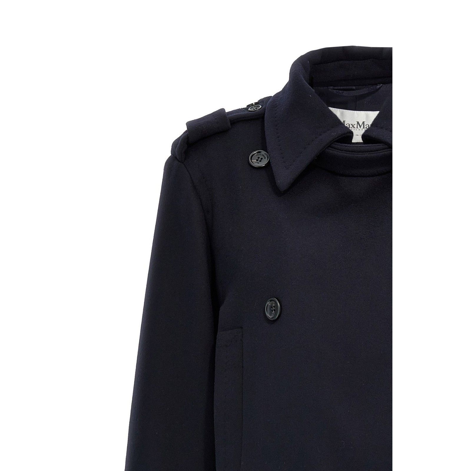 Max Mara MAX MARA Laveno Double Breasted Blue Wool Coat New & Authent Size M / US 6-8 / IT 42-44 - 3 Thumbnail