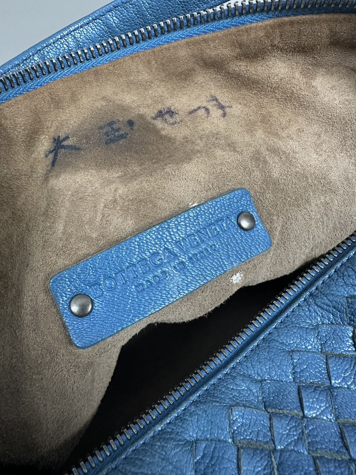 Bottega Veneta Bottega Veneta - Zip Hobo Intrecciato Nappa - Metallic Blue Size ONE SIZE - 16 Thumbnail