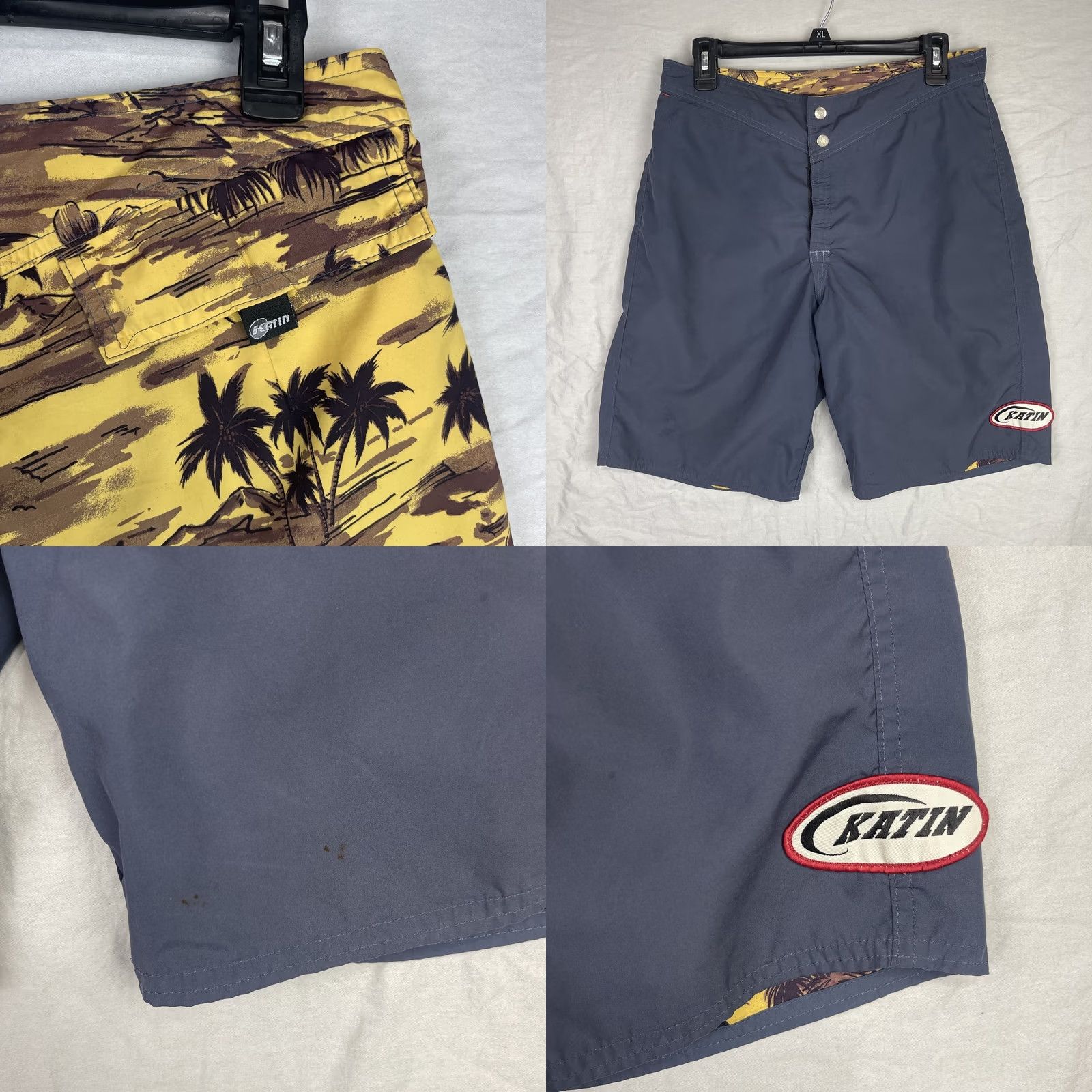 Katin Kanvas By Katin Board Shorts Mens 30 Reversible Hawaiian Surf Swim Trunks Brown Floral Tech: None Size US 30 / EU 46 - 8 Thumbnail