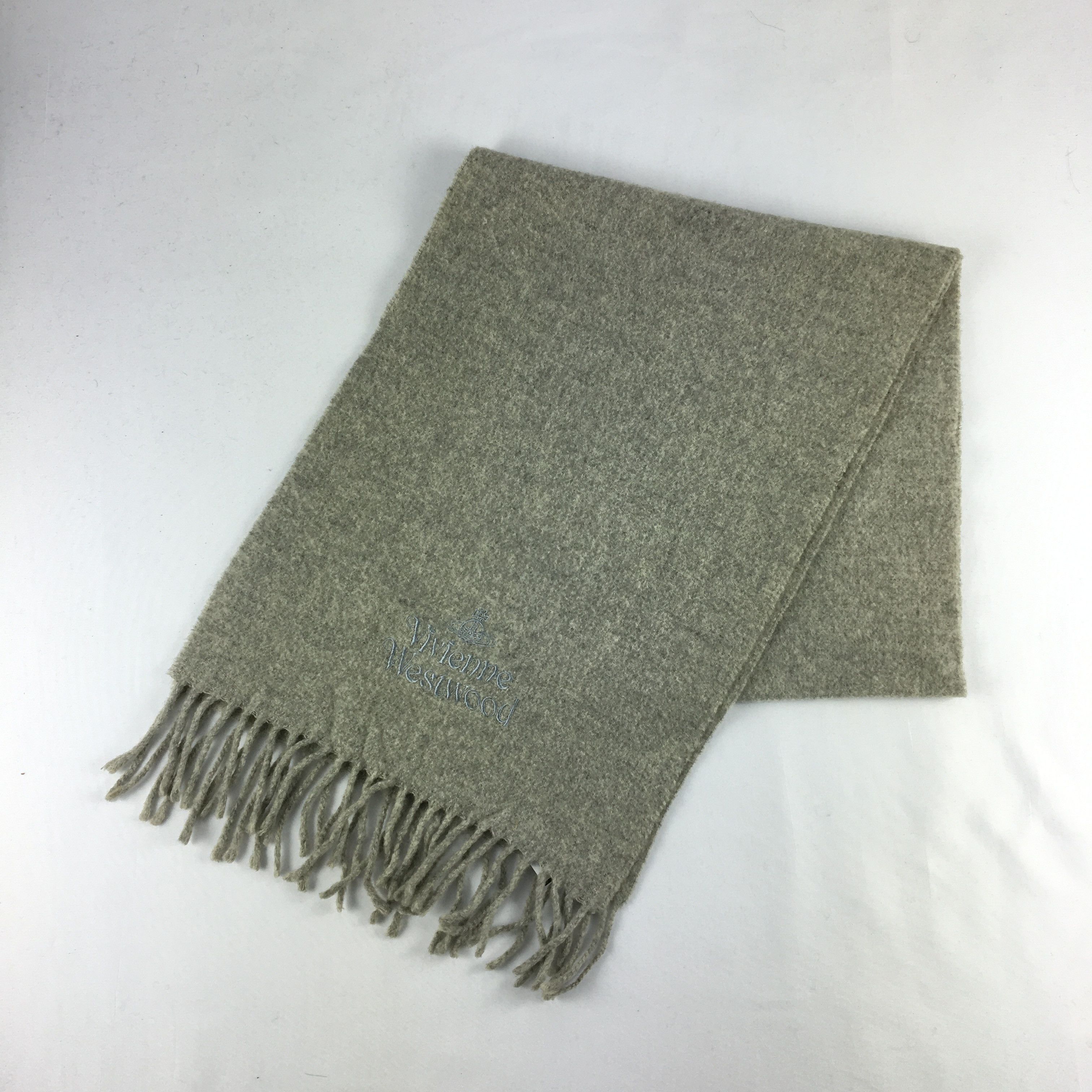 Vintage × Vivienne Westwood Vintage Vivienne Westwood Scarf Muffler Orbs Wool Scarves Size ONE SIZE - 3 Thumbnail