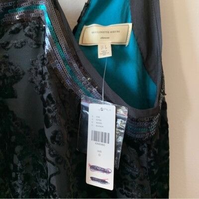 Anthropologie Anthropologie Dress Cocktail Sequined Dress Little Black Dre Size XS / US 0-2 / IT 36-38 - 6 Thumbnail