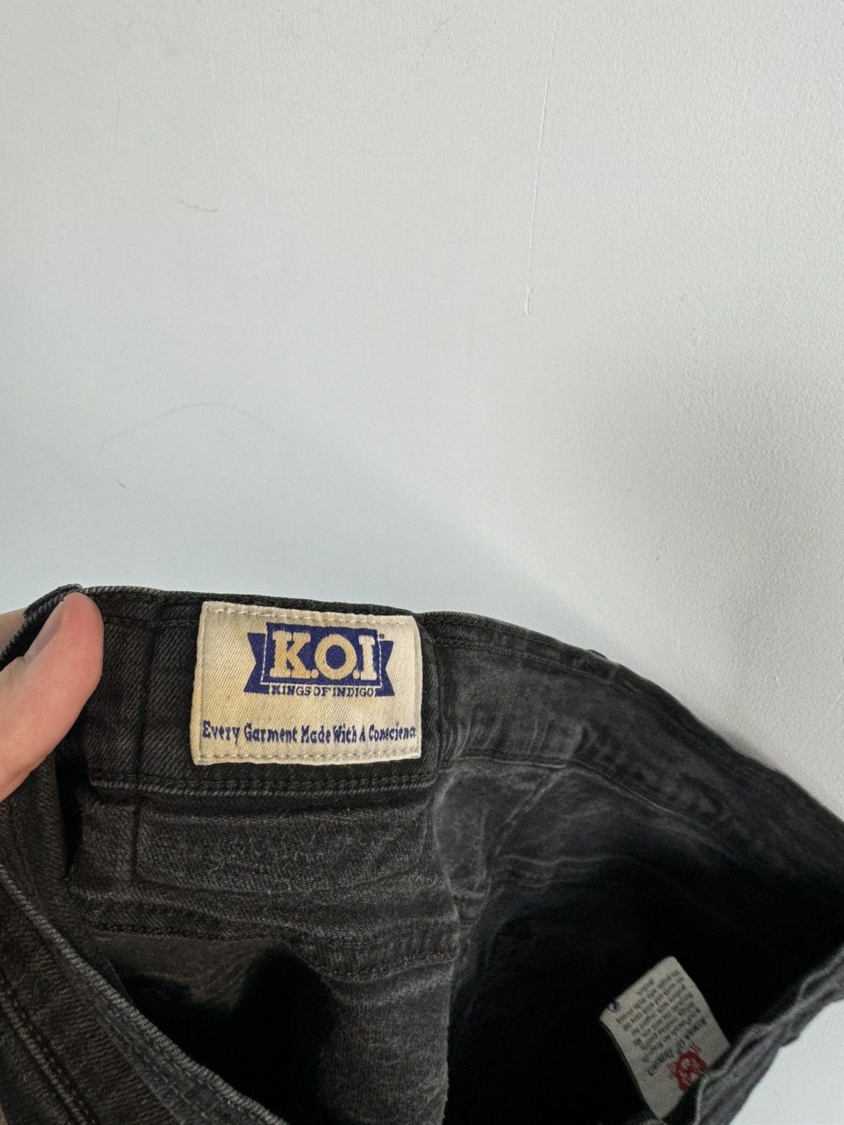 Kings Of Indigo × Vintage K.O.I. kings Of Indigo James Black Rinse Washed Jeans Size US 31 - 5 Thumbnail