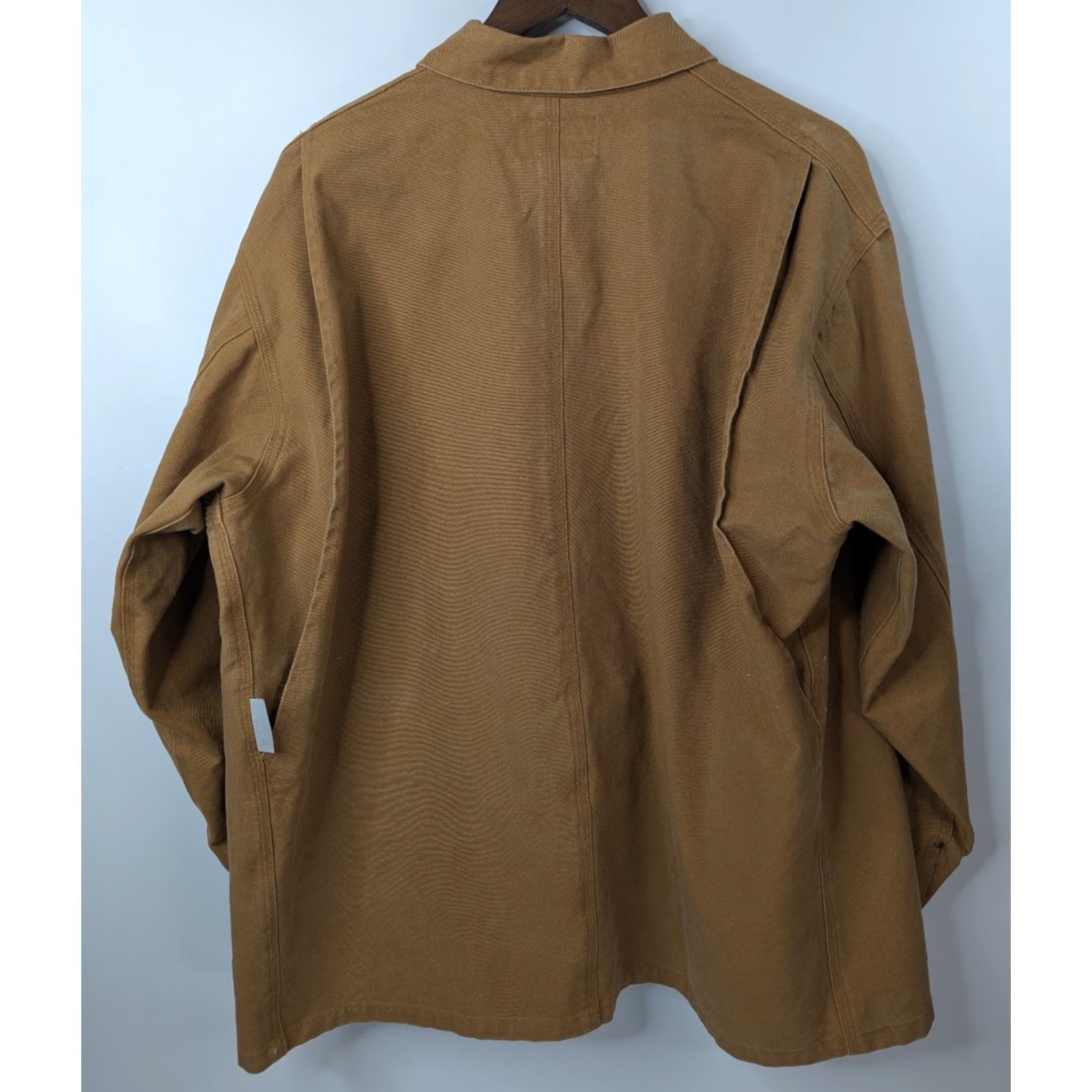 Vintage Stalworth Chore Shacket Coat Workwear Jacket Button-Down Brown 44 Mens Canvas Cotton Vintage No N/A Size US S / EU 44-46 / 1 - 5 Thumbnail
