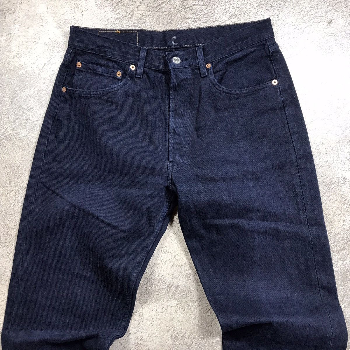 Vintage Vintage 90s Levis Baggy Wide Leg Jeans Grunge Indigo Logo 32 Size US 32 / EU 48 - 3 Thumbnail