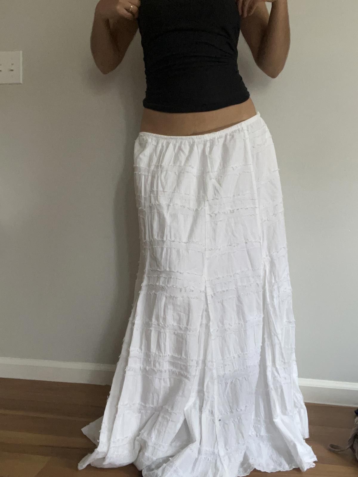 Other Women’s low rise white cotton skirt Size 40" / US 18 - 5 Thumbnail