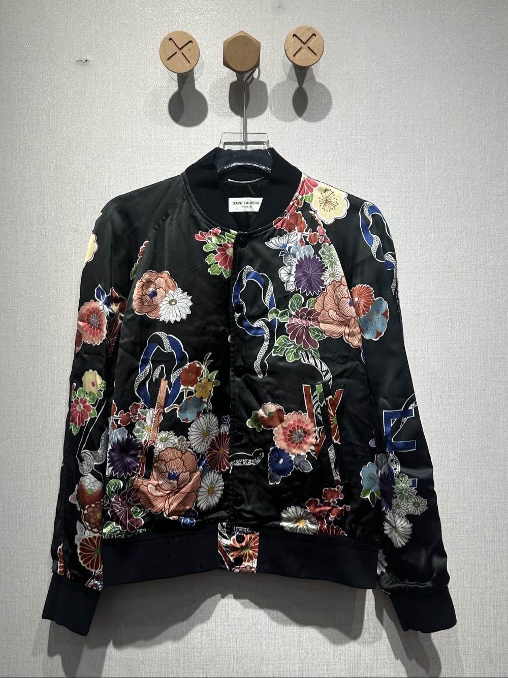 Saint Laurent Paris Saint Laurent Floral Bomber Jacket Size M Size US M / EU 48-50 / 2 - 1 Thumbnail