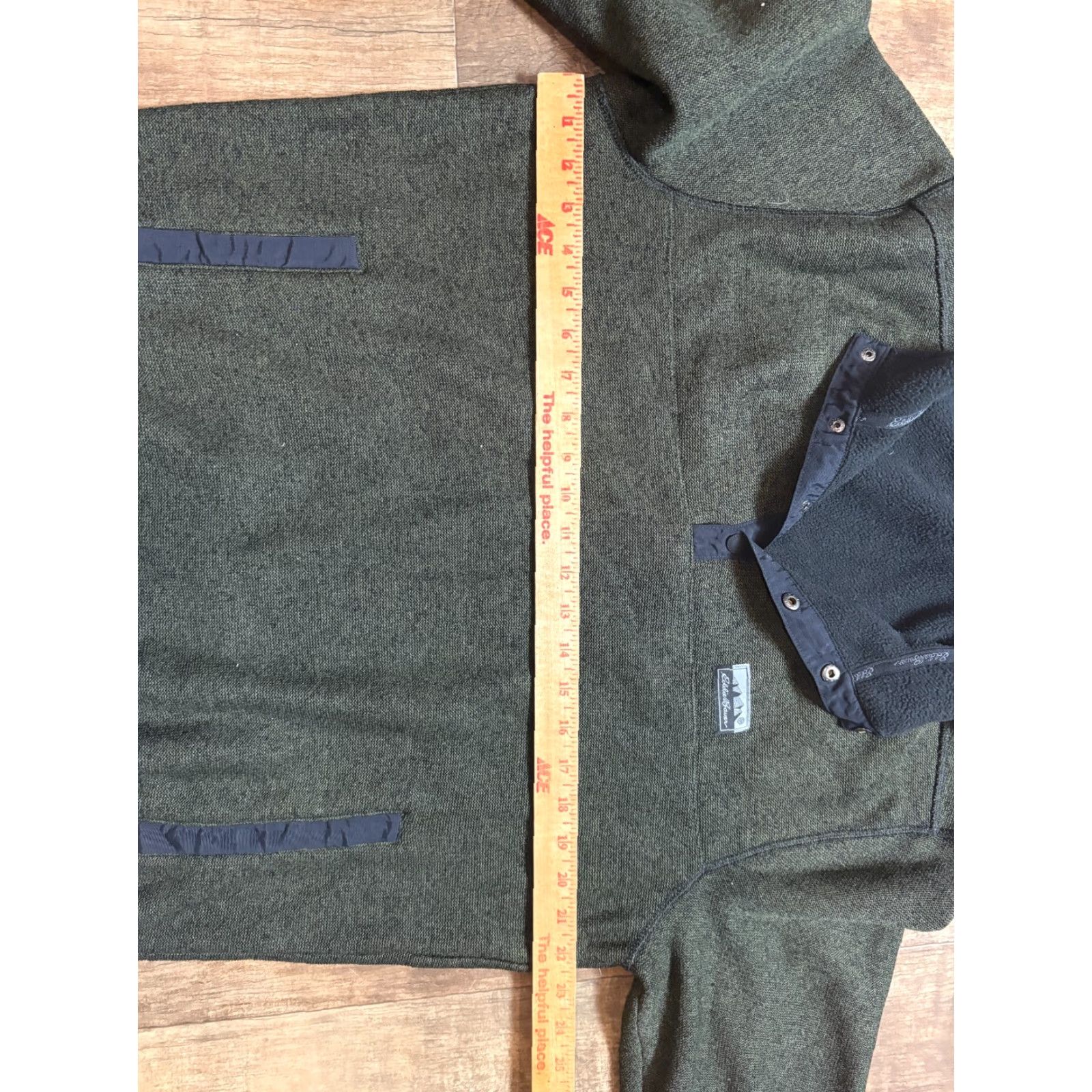 Eddie Bauer Eddie Bauer Sweatshirt Jacket Mens M Dark Green Long Sleeve Pullover Pullover Shirt Size US M / EU 48-50 / 2 - 3 Thumbnail