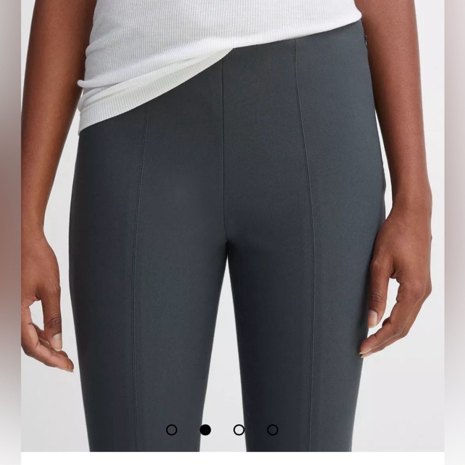 Vince Vince Dark Grey ponte knit front seam Ankle Pants, size XL Size 40" / US 18 - 4 Thumbnail